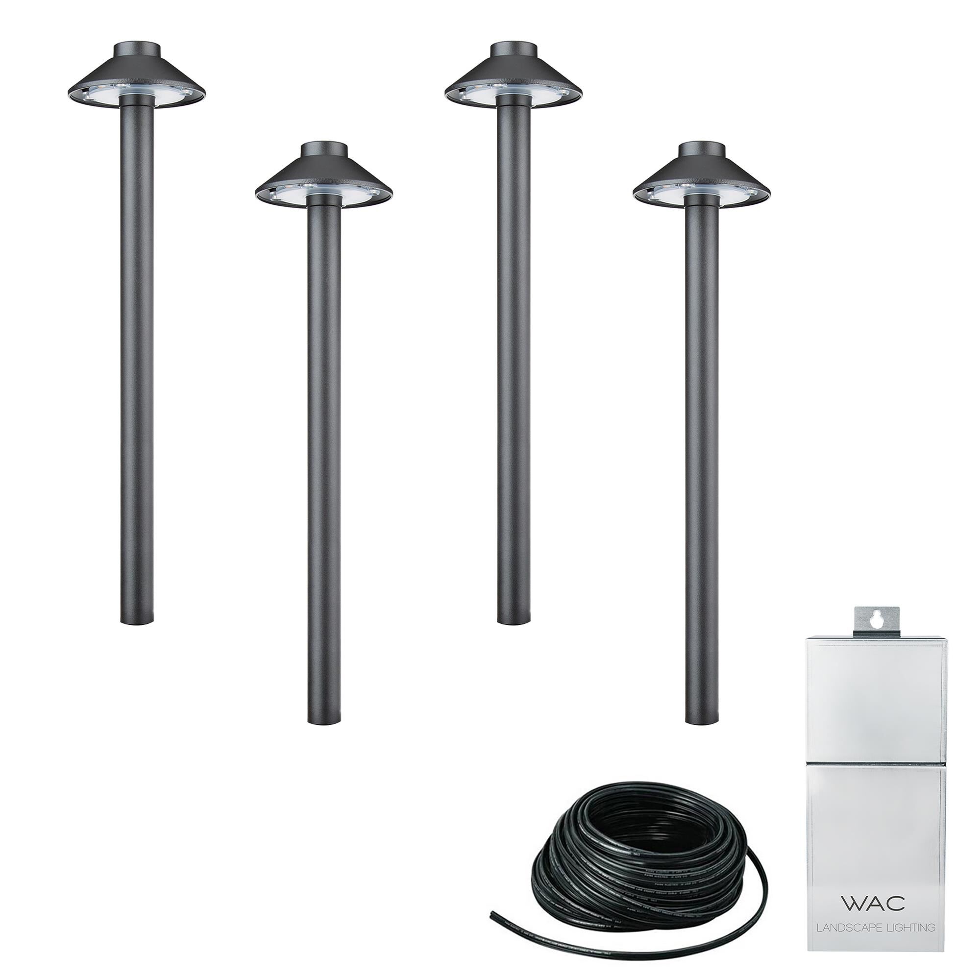 Interpath 15 Inch Decorative Pathway Light Pack of 4 Kit  by WAC Lighting