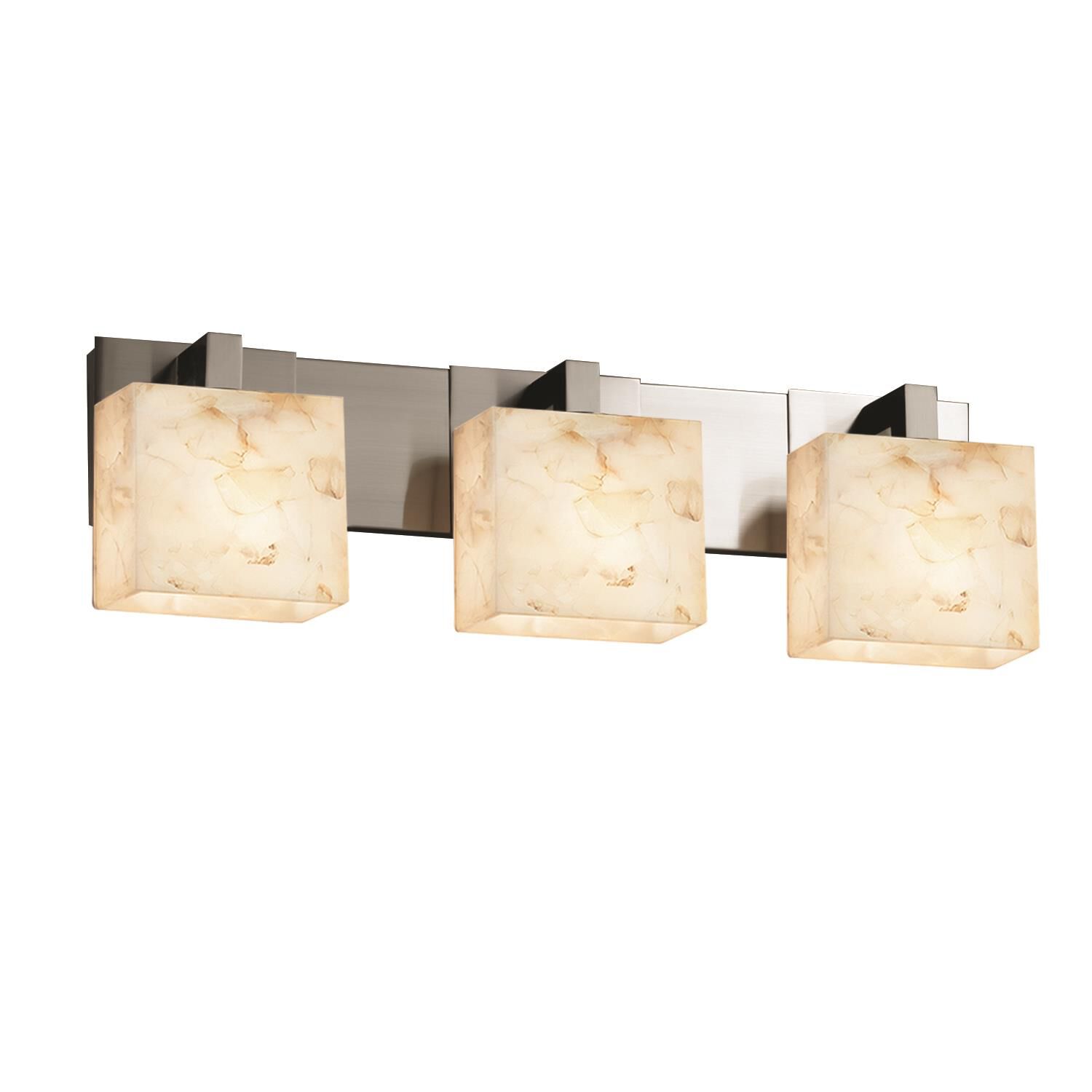 Alabaster Rocks! 27 Inch 3 Light Bath Vanity Light by Justice Design Group