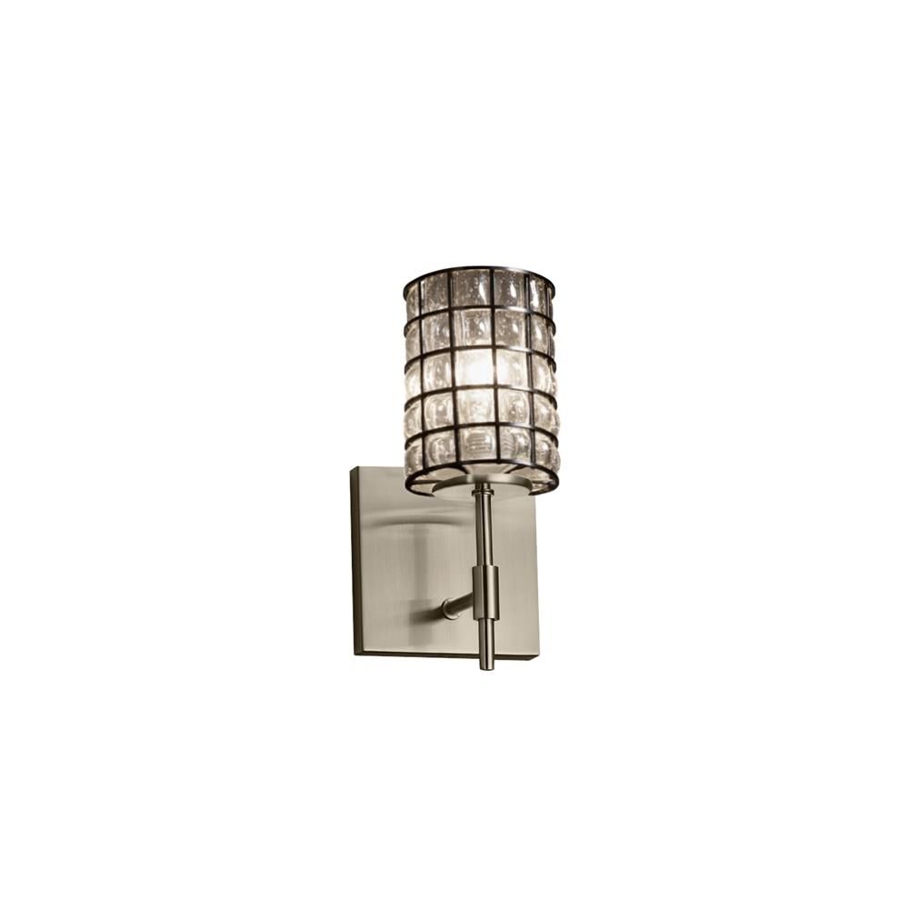 Justice Design Group Wire Glass 9 Inch Wall Sconce