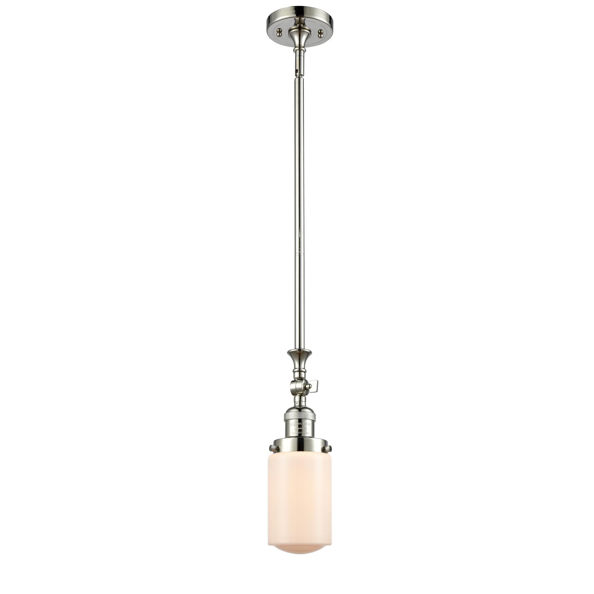 Shown in Polished Nickel finish and Schoolhouse glass and Glass shade