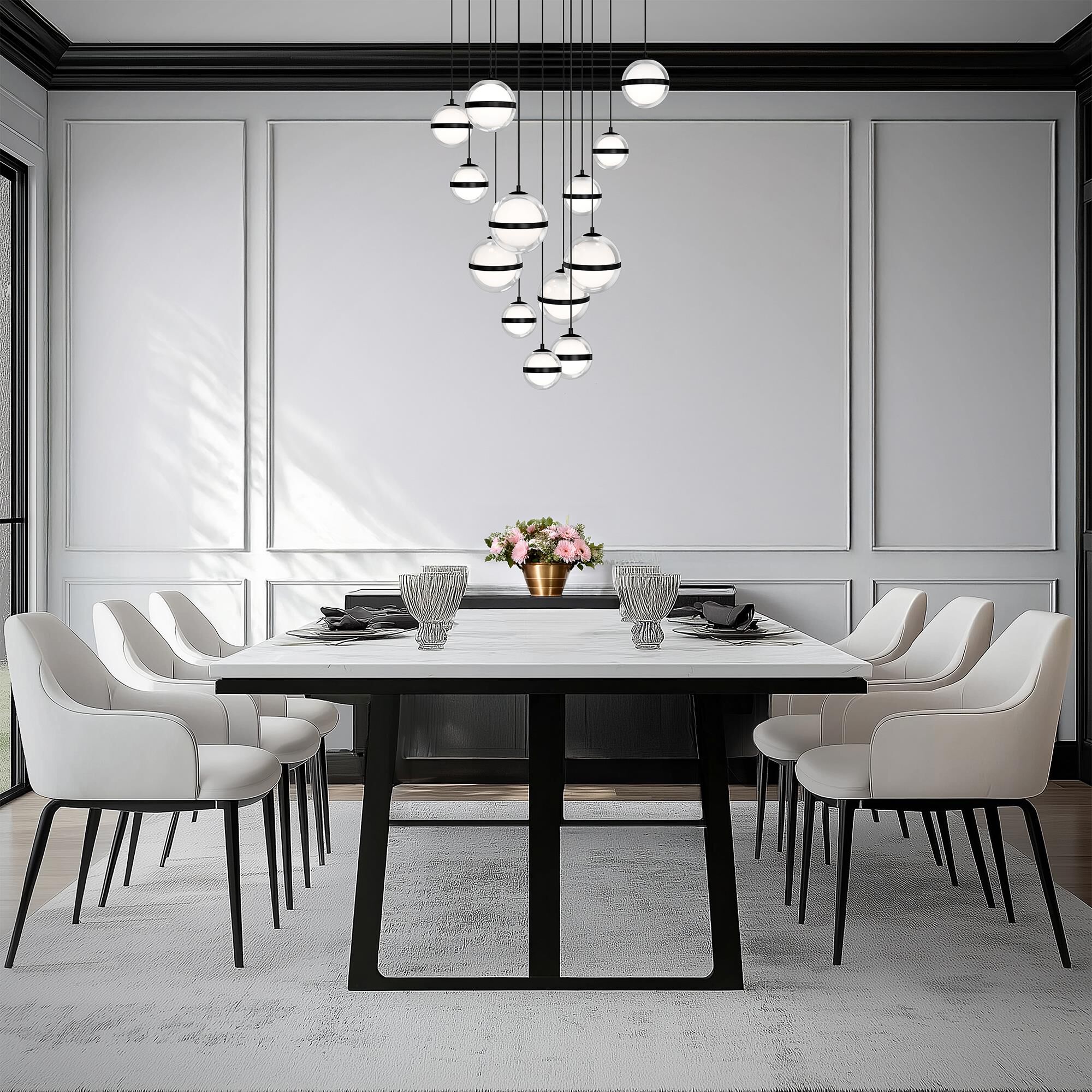 Cyllindra 21 Inch Multi Light Pendant by dweLED