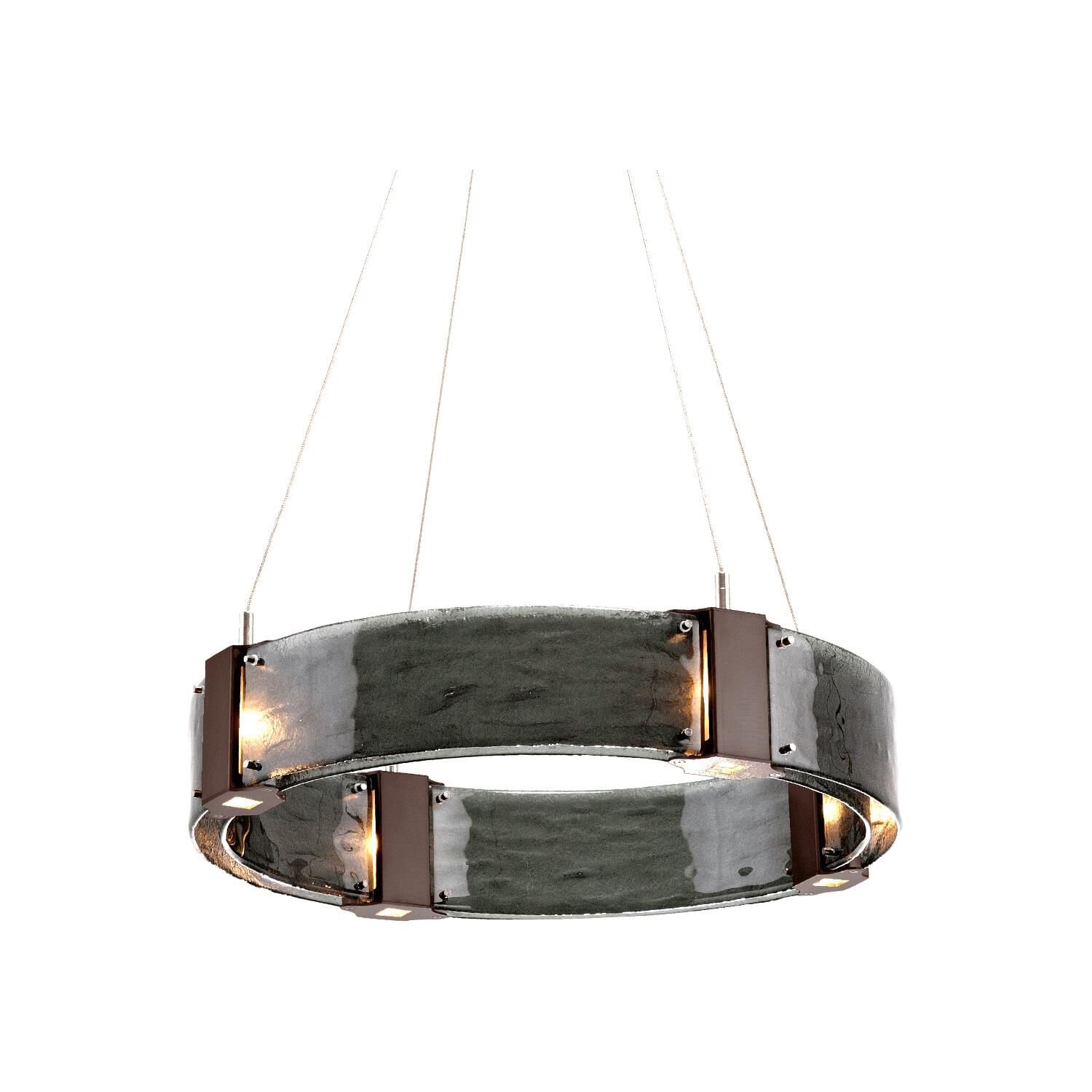 Parallel 23 Inch 12 Light LED Chandelier by Hammerton Studio