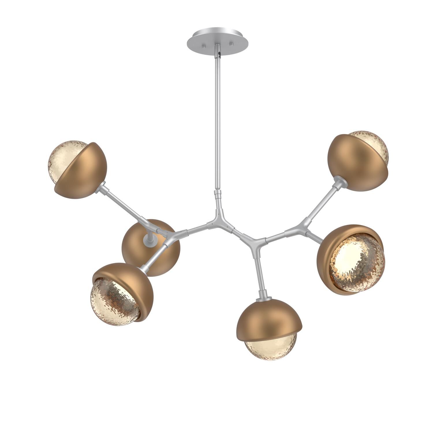 Levi Wilson Cabochon 31 Inch Linear Suspension Light by Hammerton Studio