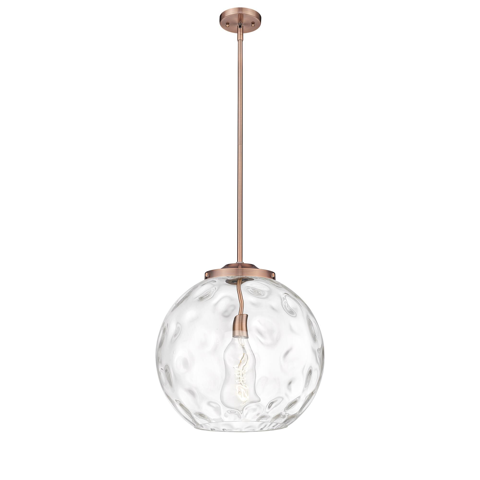 Shown in Antique Copper finish and Clear Athens Water  16
