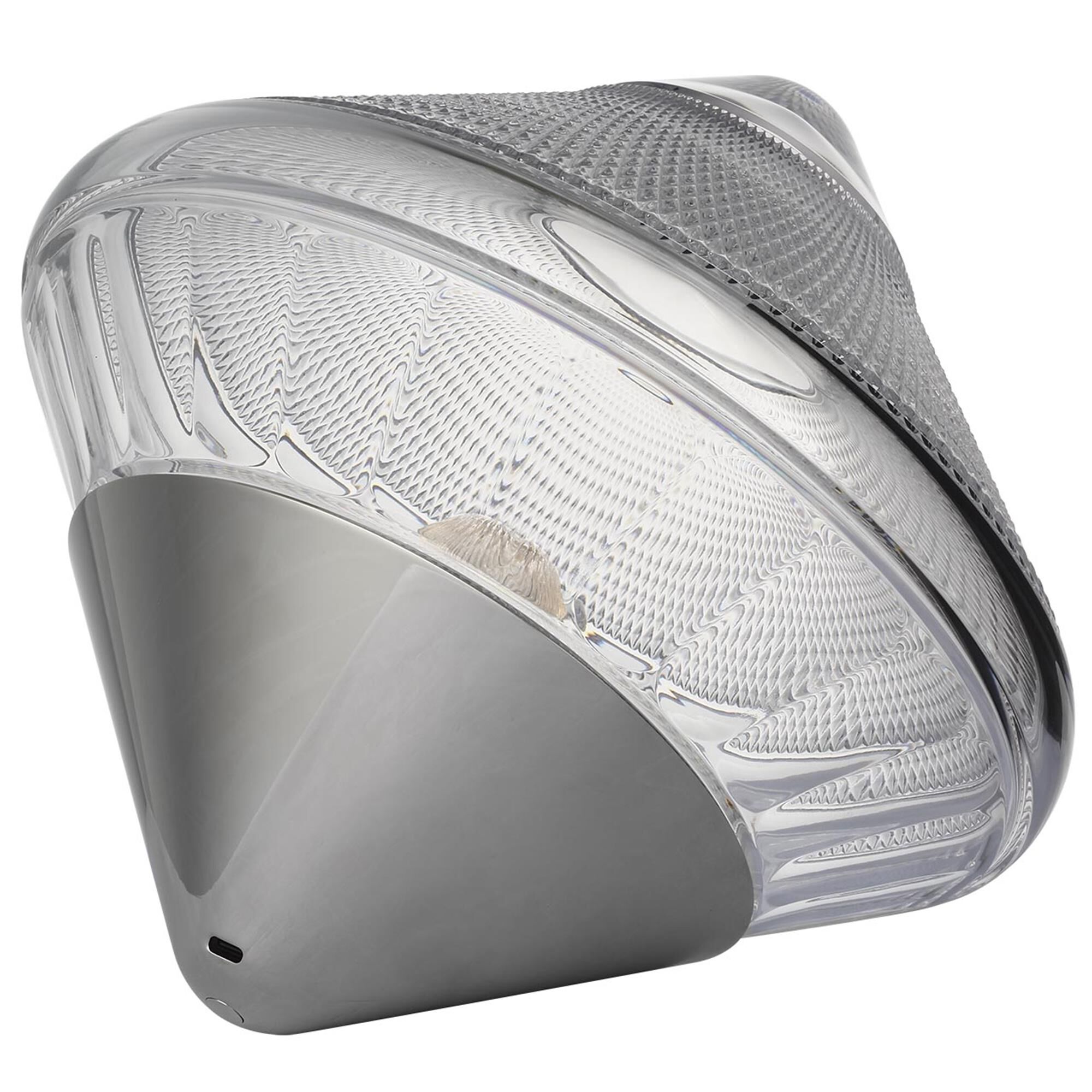 Shown in Polished Nickel finish and Clear crystal