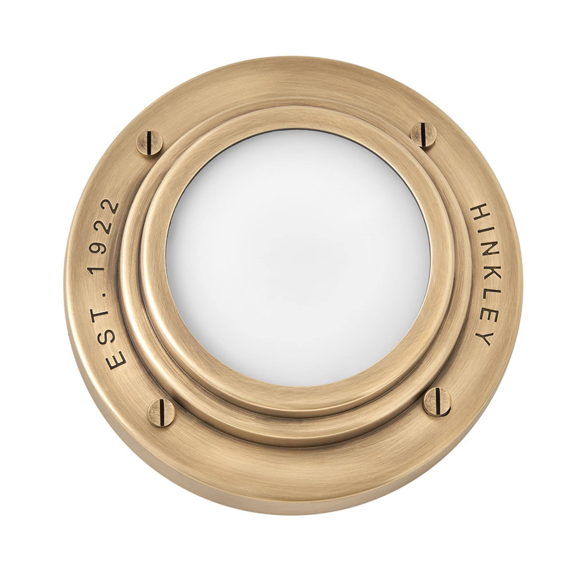 Shown in Heritage Brass finish and Etched Opal glass