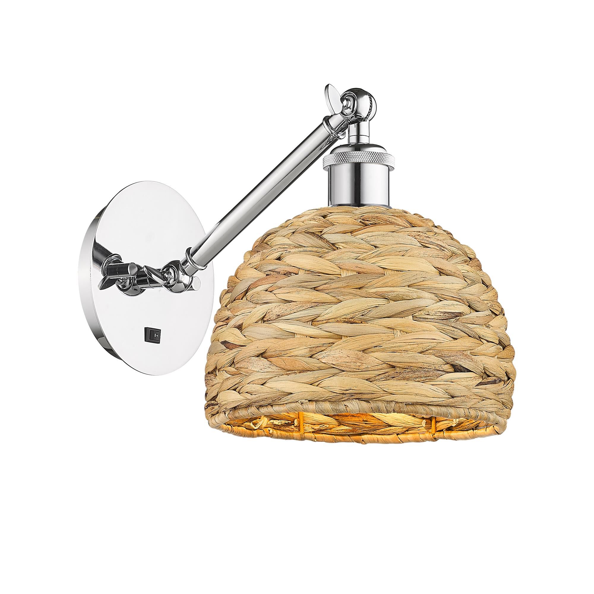 Shown in Polished Chrome finish and Natural shade