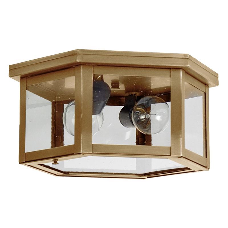 Williams 13 Inch 2 Light Outdoor Flush Mount by Northeast Lantern