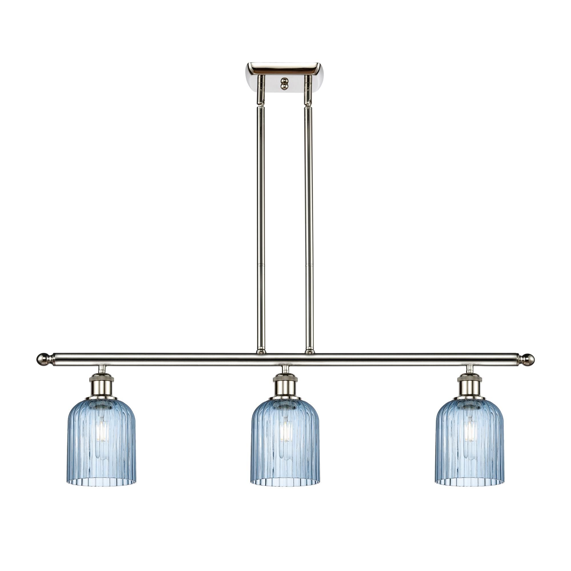 Shown in Polished Nickel finish and Princess Blue shade