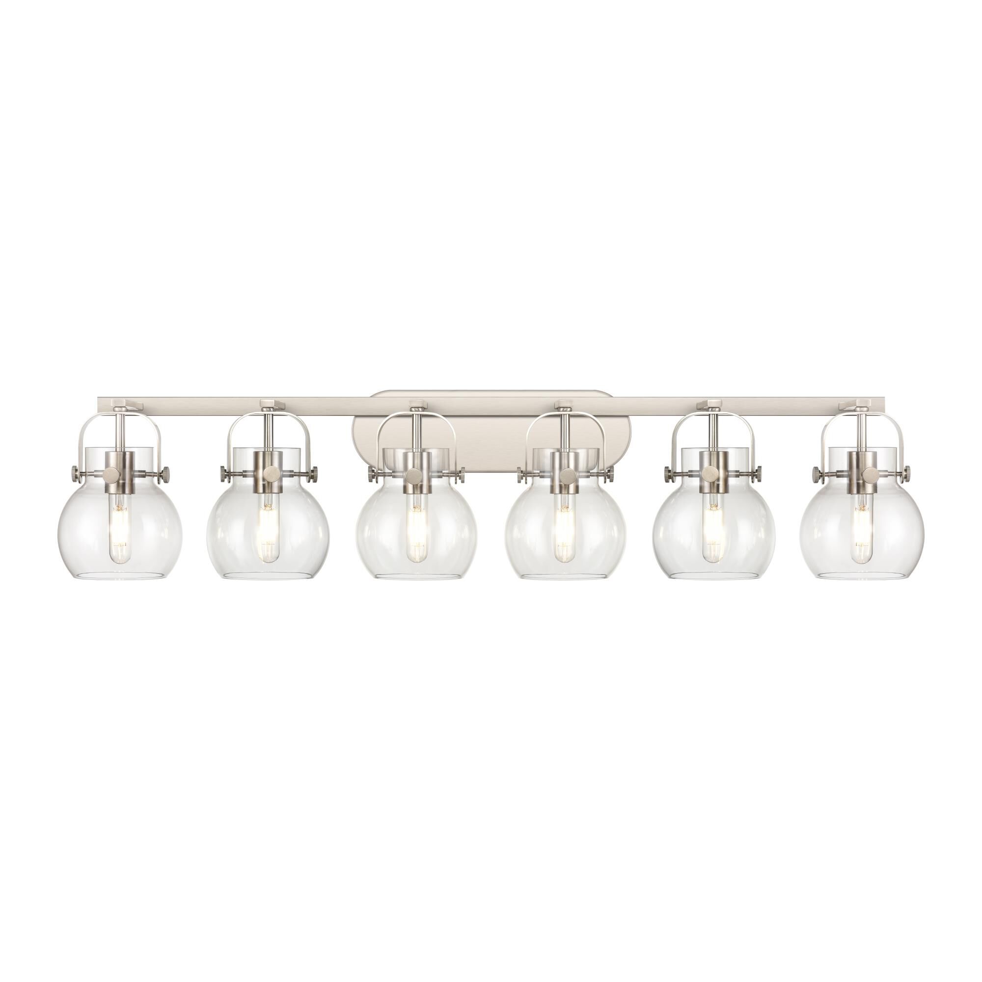 Bruno Marashlian Pilaster II Sphere 46 Inch Bath Vanity Light by Innovations Lighting