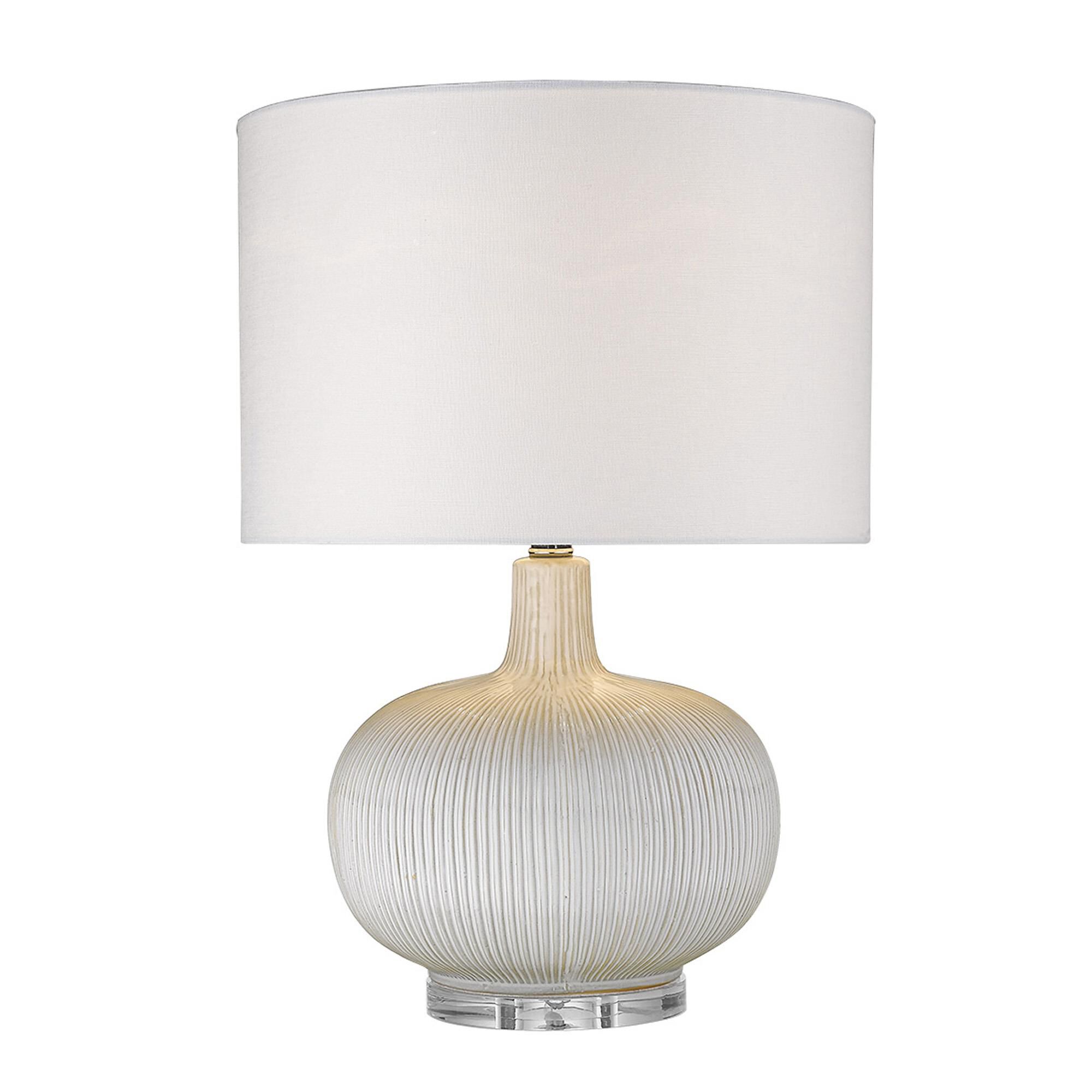 Shown in Polished Nickel finish and Seasalt glass and Seasalt Linen Drum shade