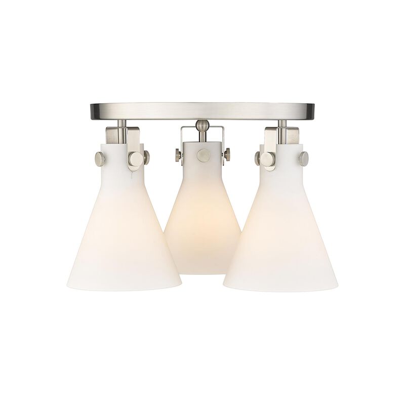 Bruno Marashlian Newton Cone 19 Inch 3 Light Flush Mount by Innovations Lighting