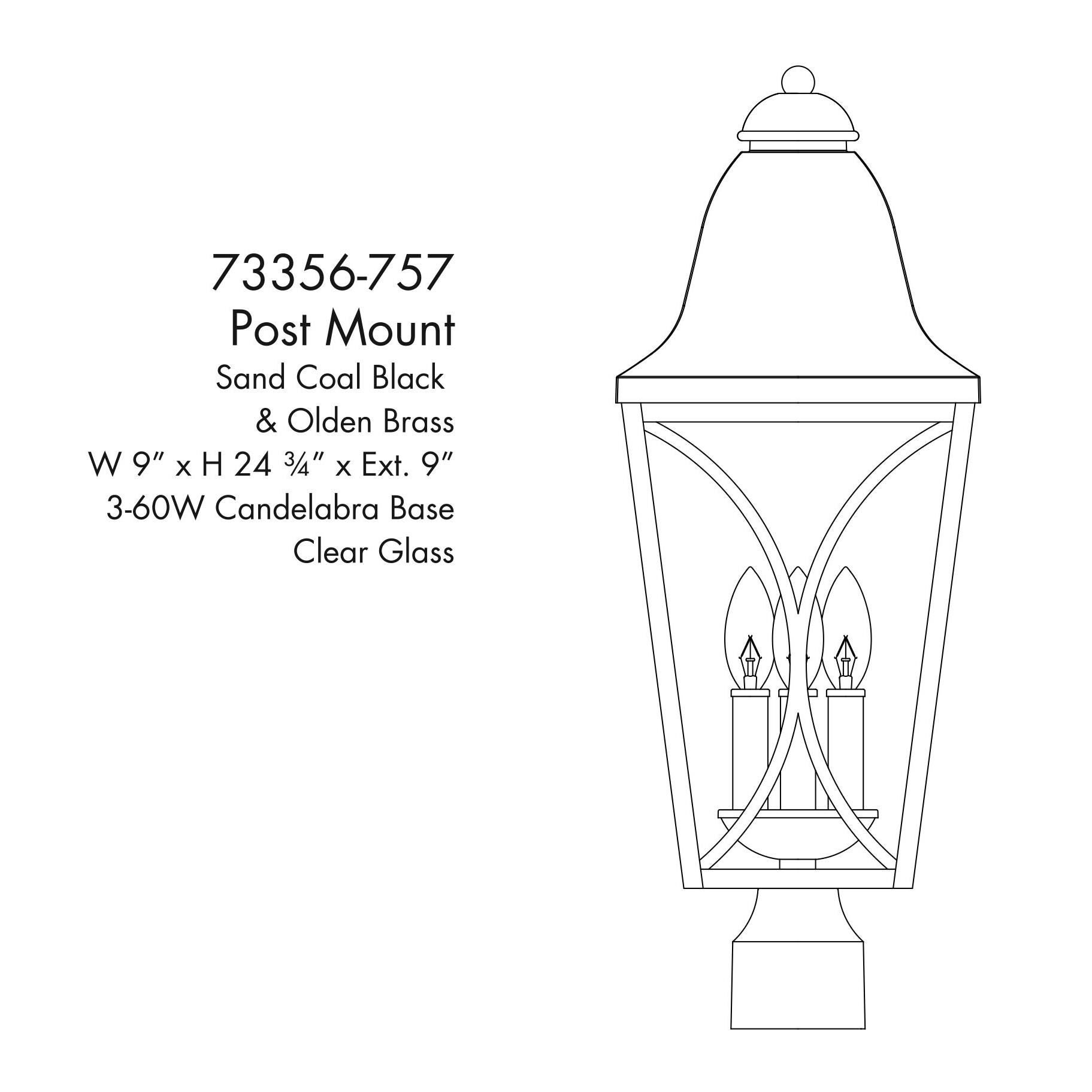 Cardigan 24 Inch Outdoor Post Lamp by Minka Lavery