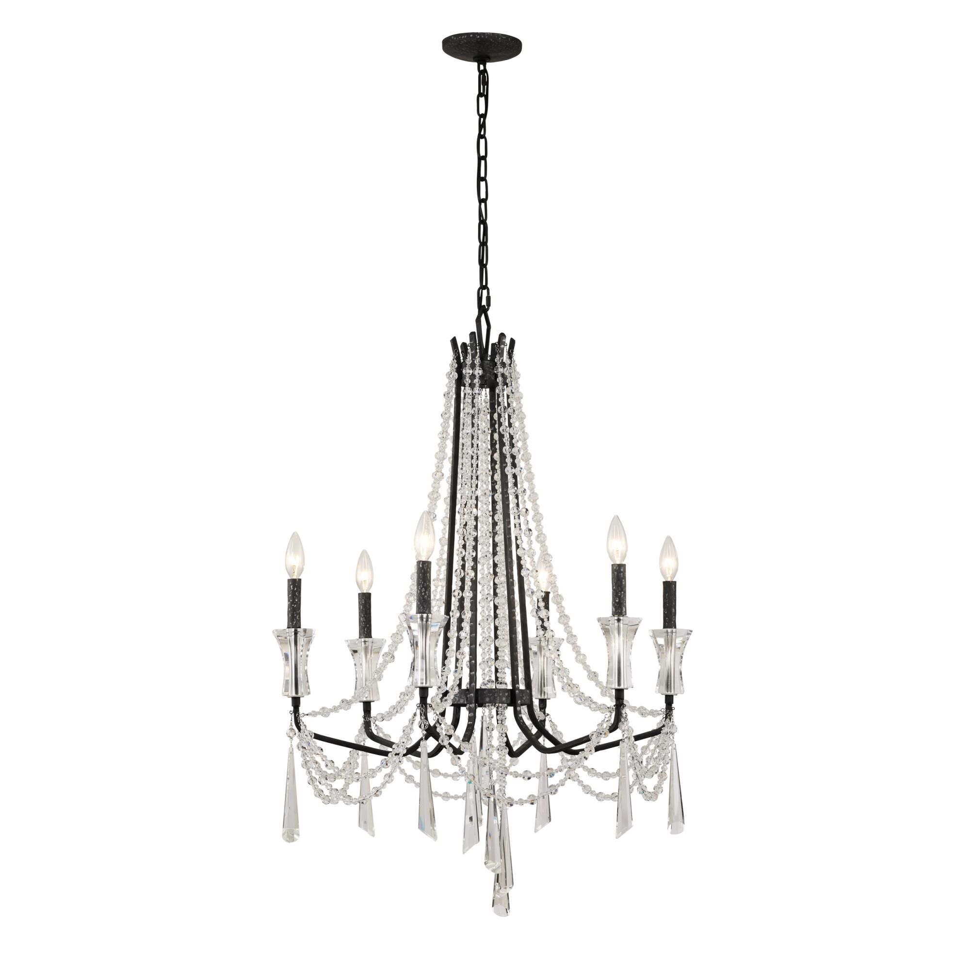 Barcelona 27 Inch 6 Light Chandelier by Varaluz