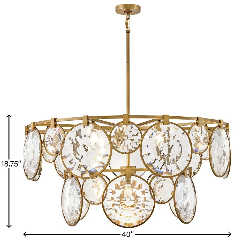 Nala 40 Inch 15 Light LED Chandelier by Fredrick Ramond