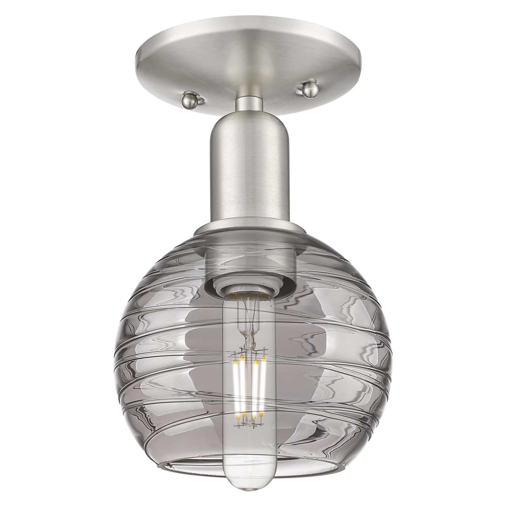 Bruno Marashlian Athens Deco Swirl 6 Inch Semi Flush Mount by Innovations Lighting