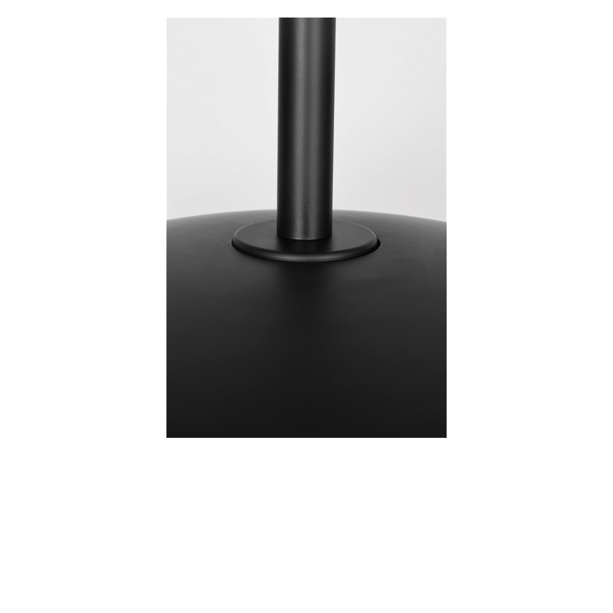 Shown in Midnight Black finish and Clear White glass