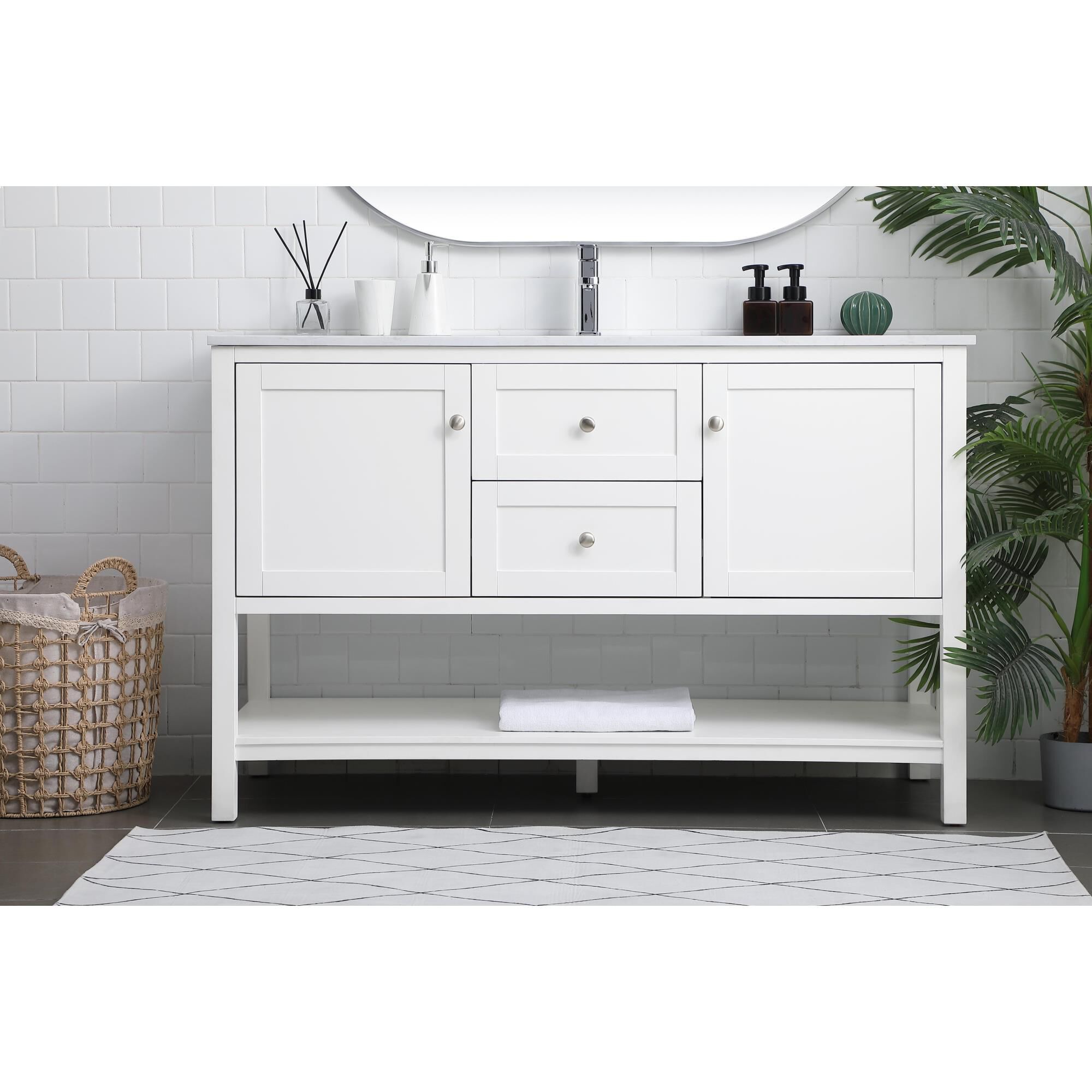 Heath 54 Inch Bath Vanity by Elegant Decor
