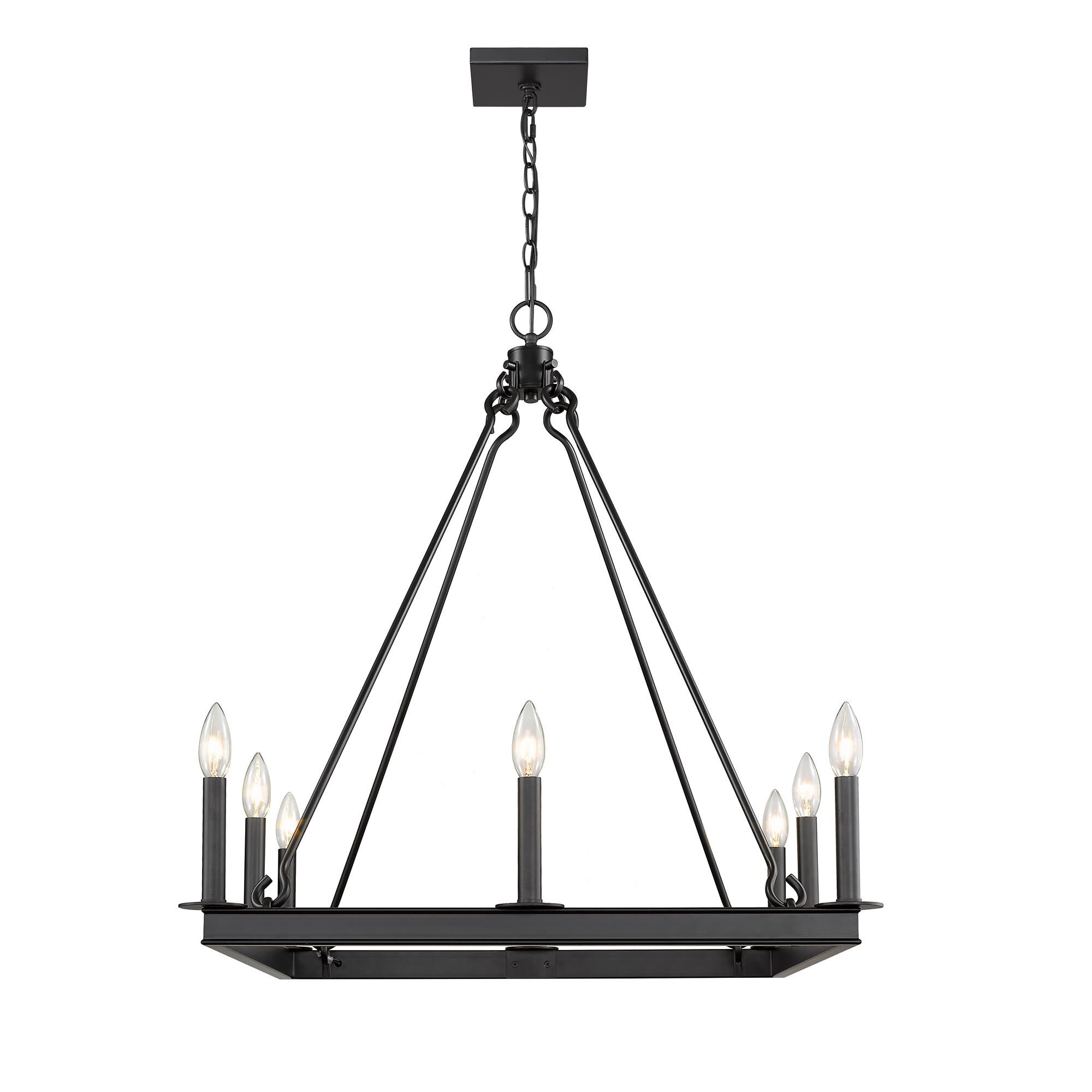 Shown in Matte Black finish and --- glass and --- shade