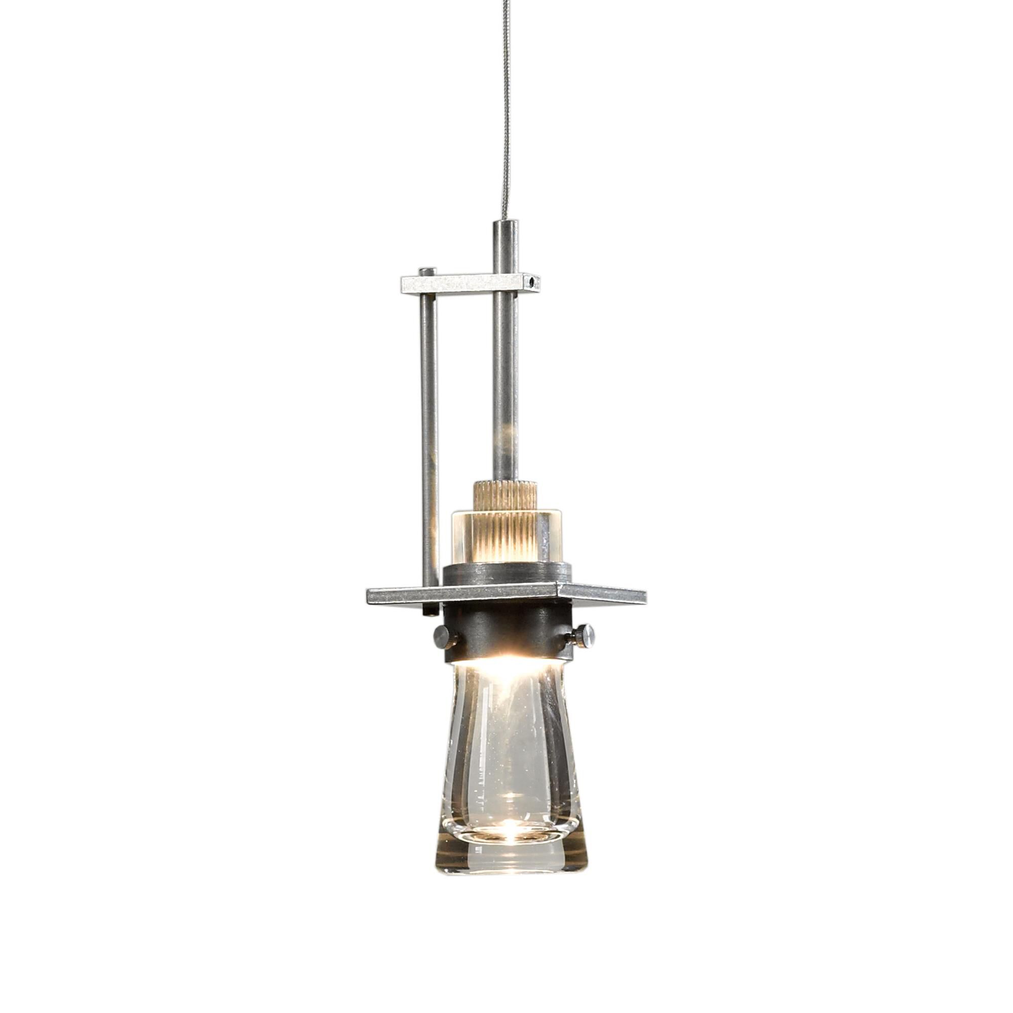 Shown in Vintage Platinum finish and Clear  glass
