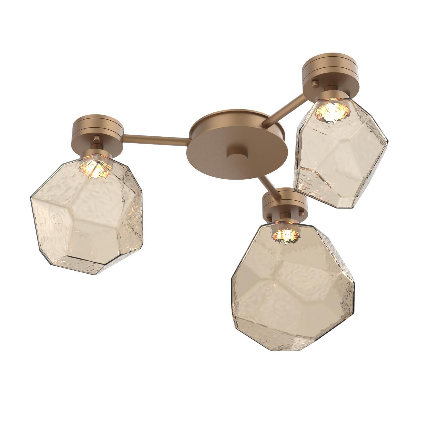 Levi Wilson Gem 24 Inch Semi Flush Mount by Hammerton Studio