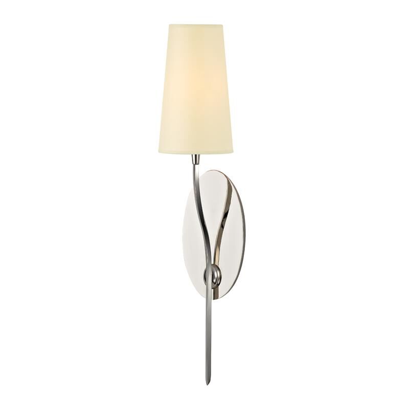 Shown in Polished Nickel finish and Cream Eco Paper shade