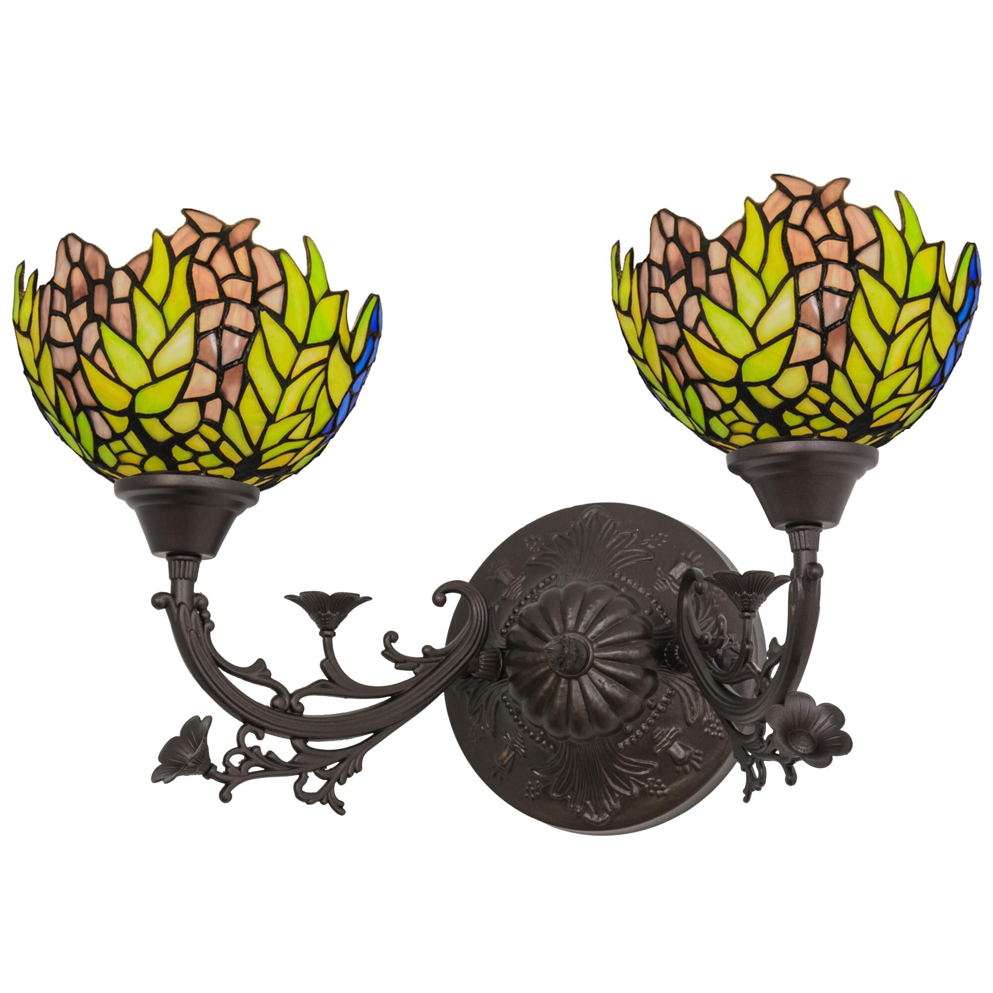 Tiffany Honey Locust 21 Inch Wall Sconce by Meyda Lighting