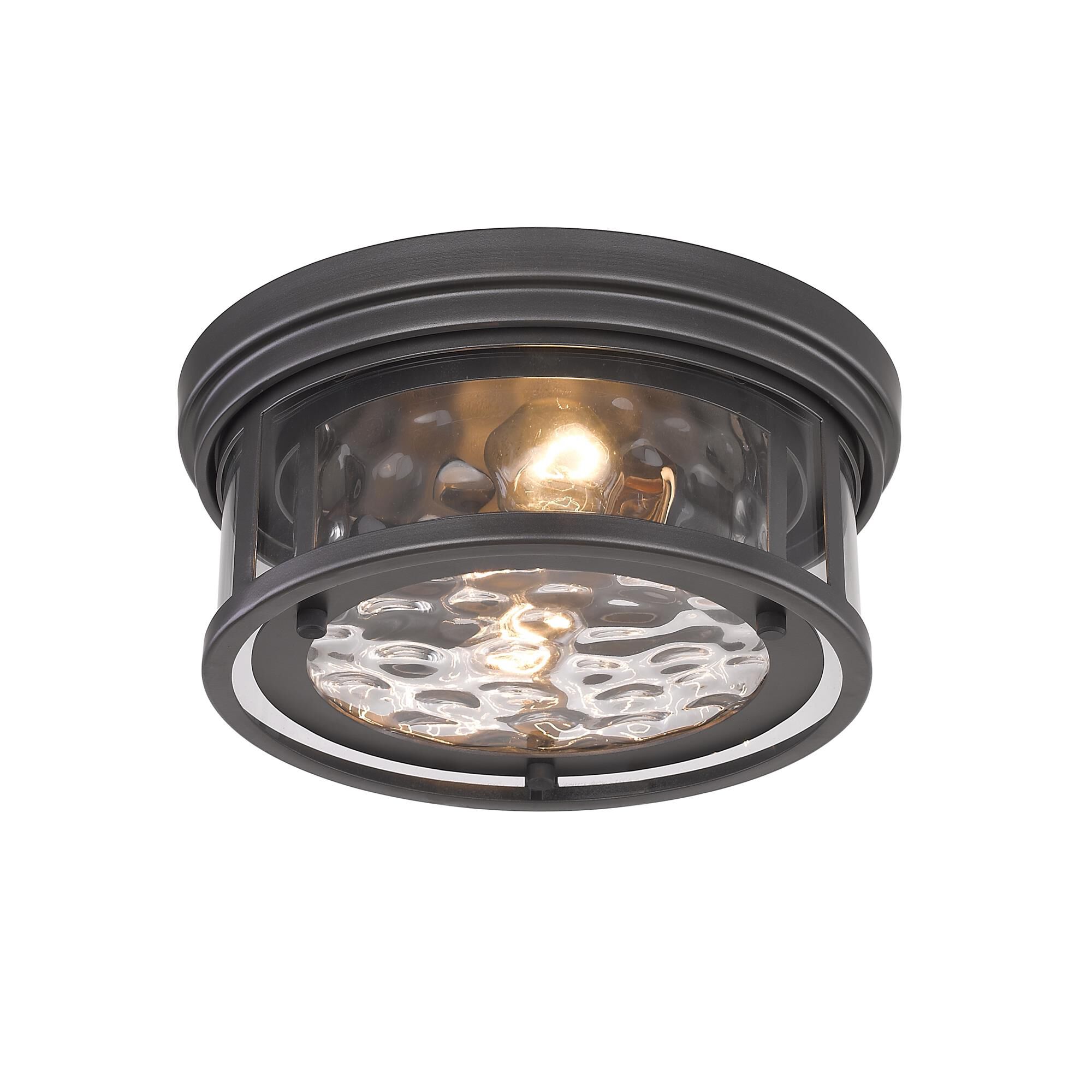 Shown in Bronze finish and Glass shade