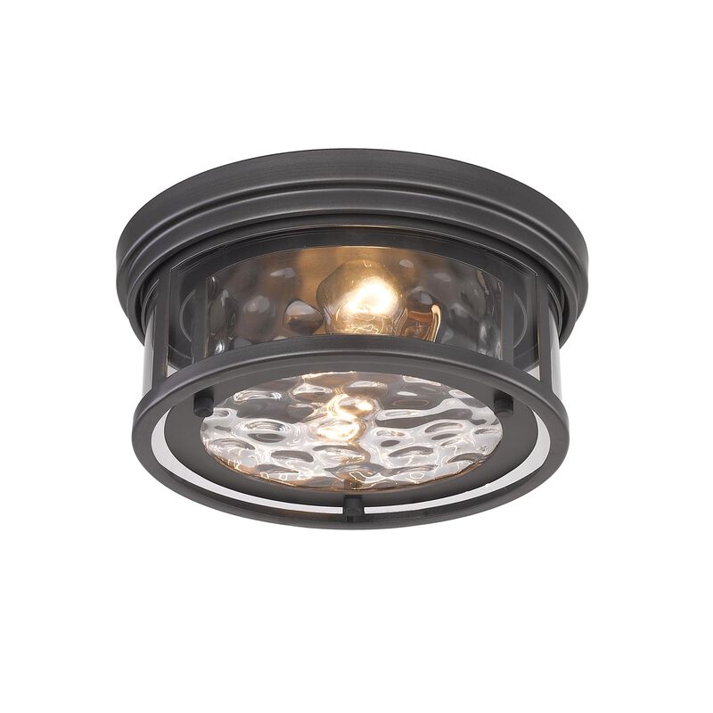 Clarion 12 Inch 2 Light Flush Mount by Z-Lite