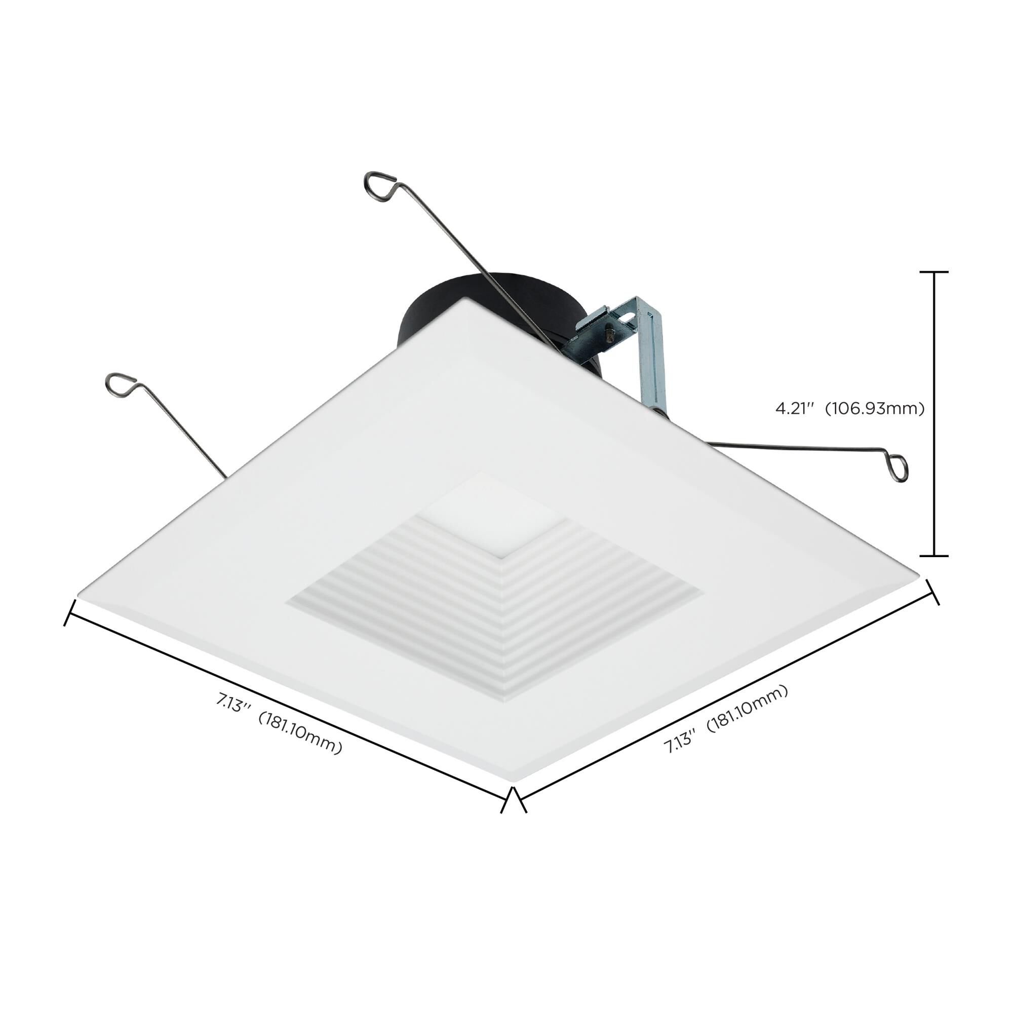 7 Inch LED Recessed Lighting Trim by Satco