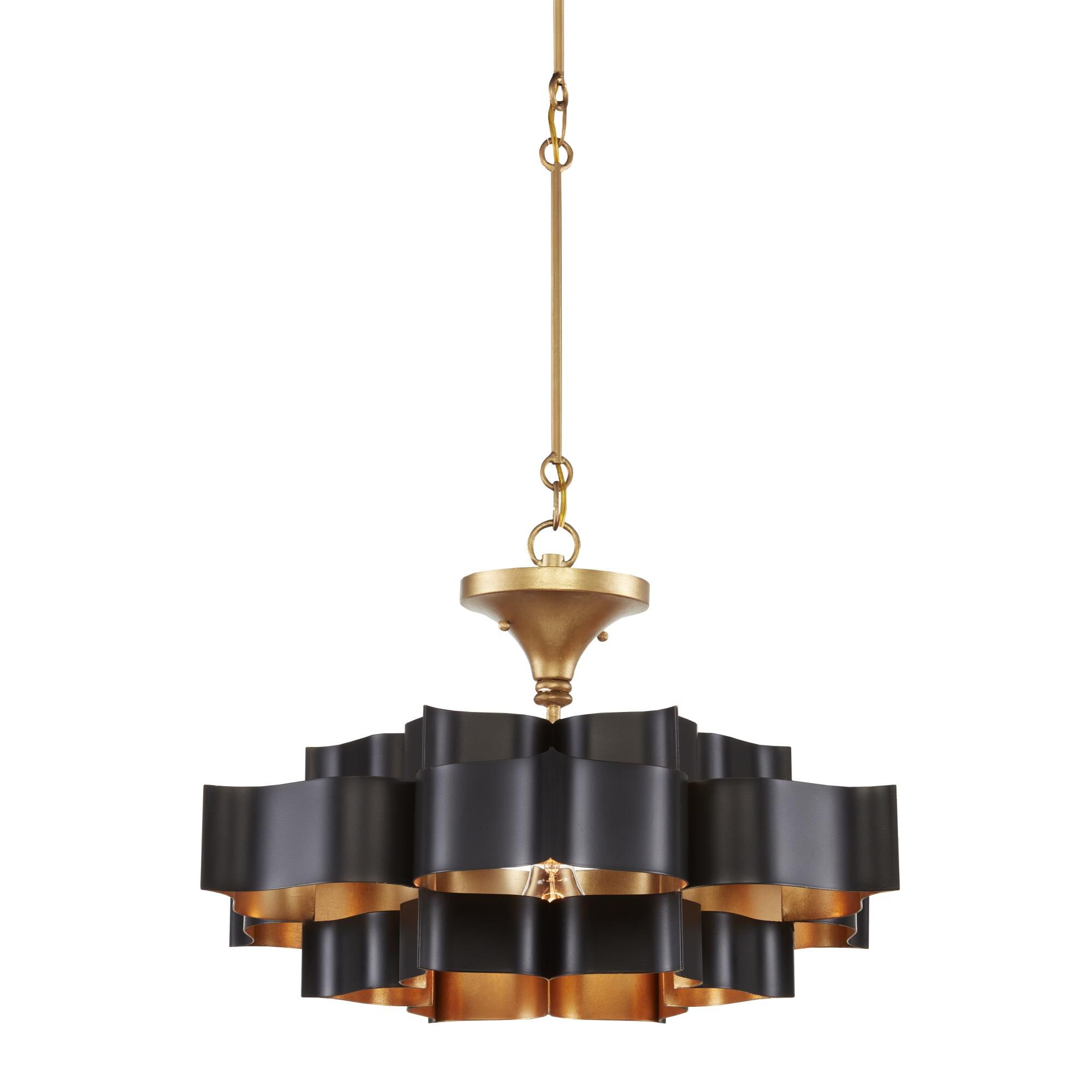 Shown in Satin Black/Contemporary Gold Leaf finish