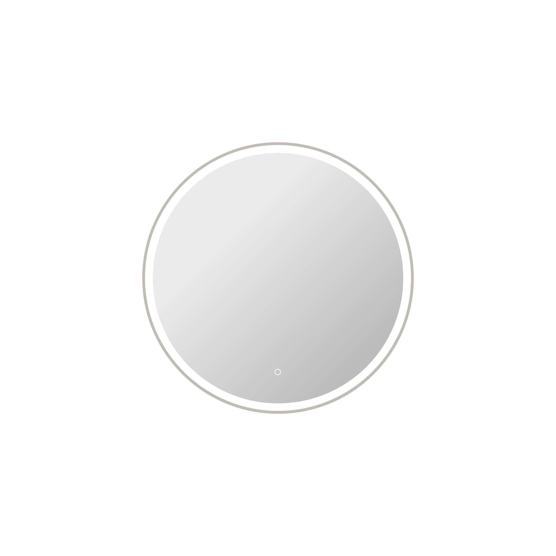 Harmoni 36 Inch Round LED Lighted Mirror by Elegant Decor