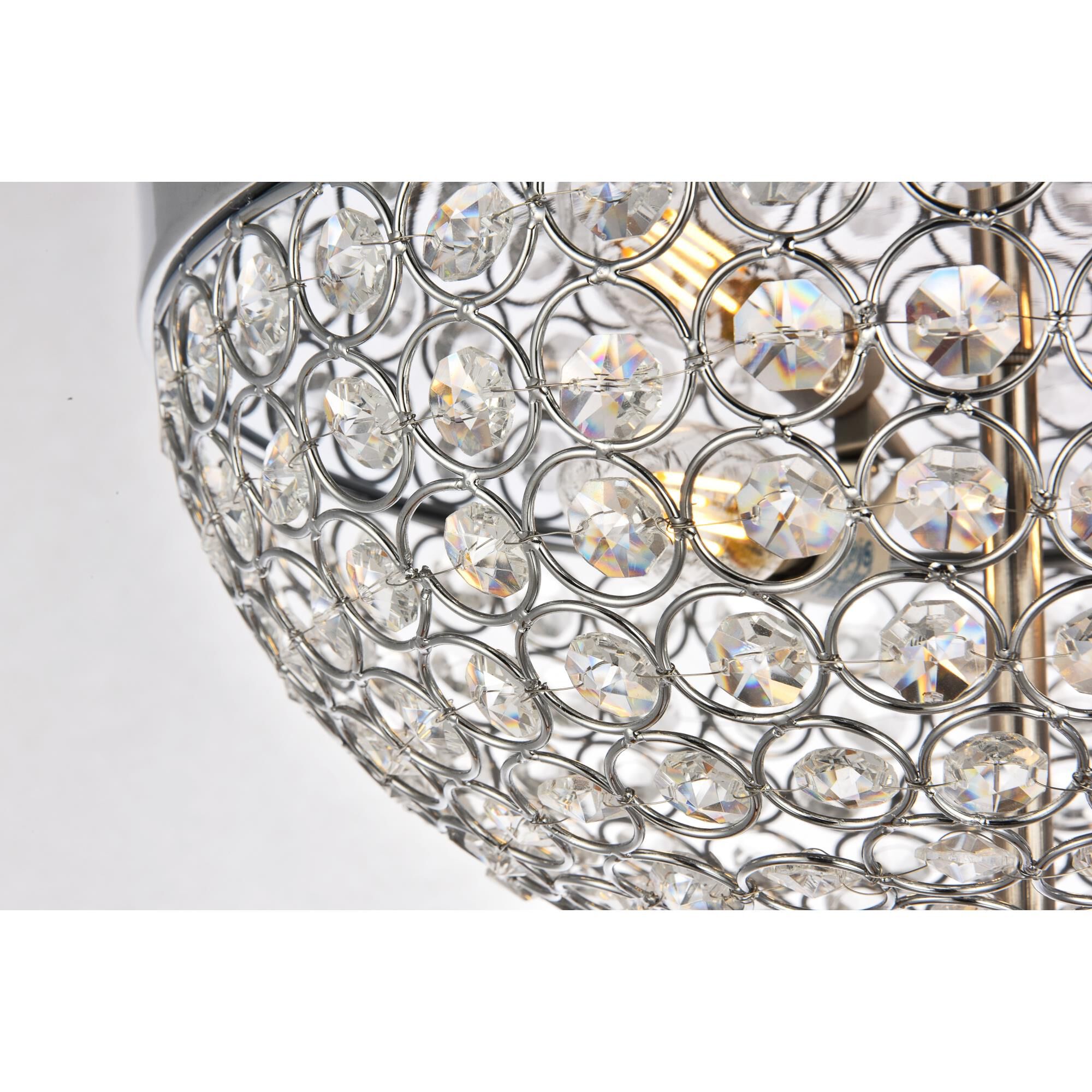 Shown in Chrome finish and Clear Royal Cut crystal