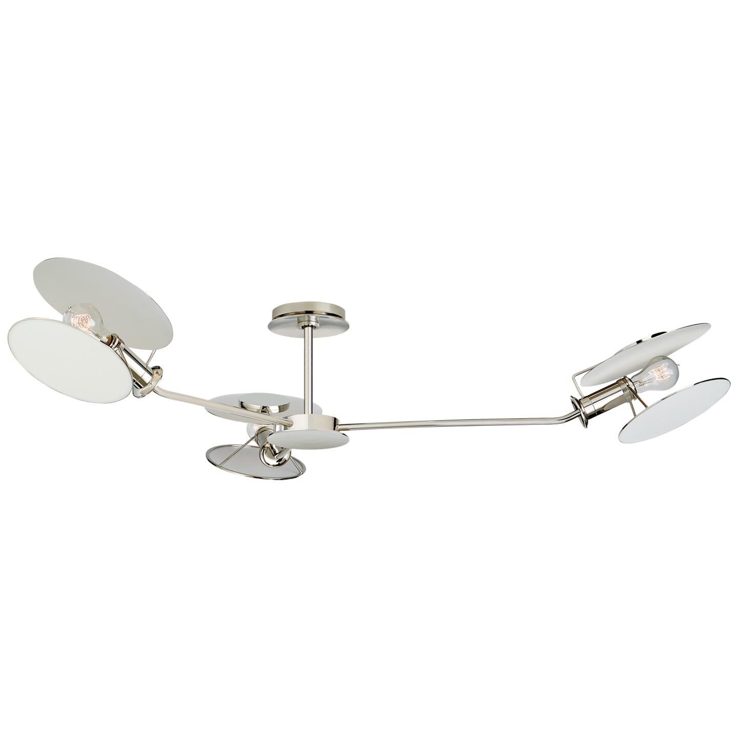 Thomas O'Brien Osiris 47 Inch 3 Light Semi Flush Mount by Visual Comfort Signature Collection