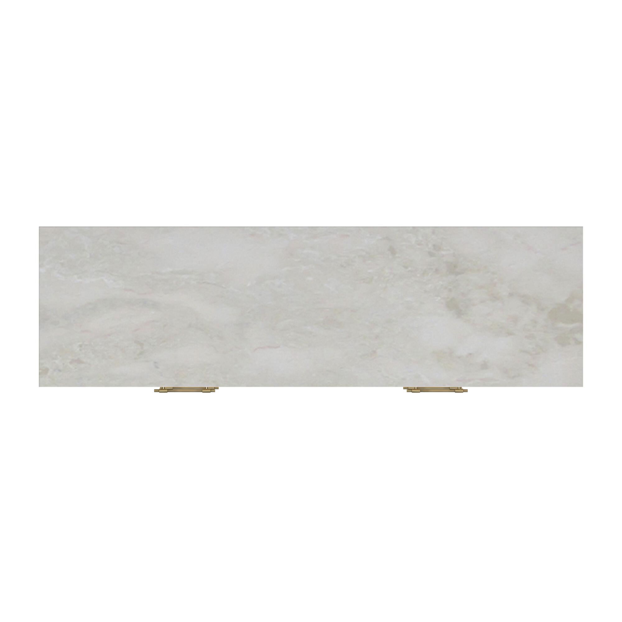 Shown in White and Light Beige Marble finish