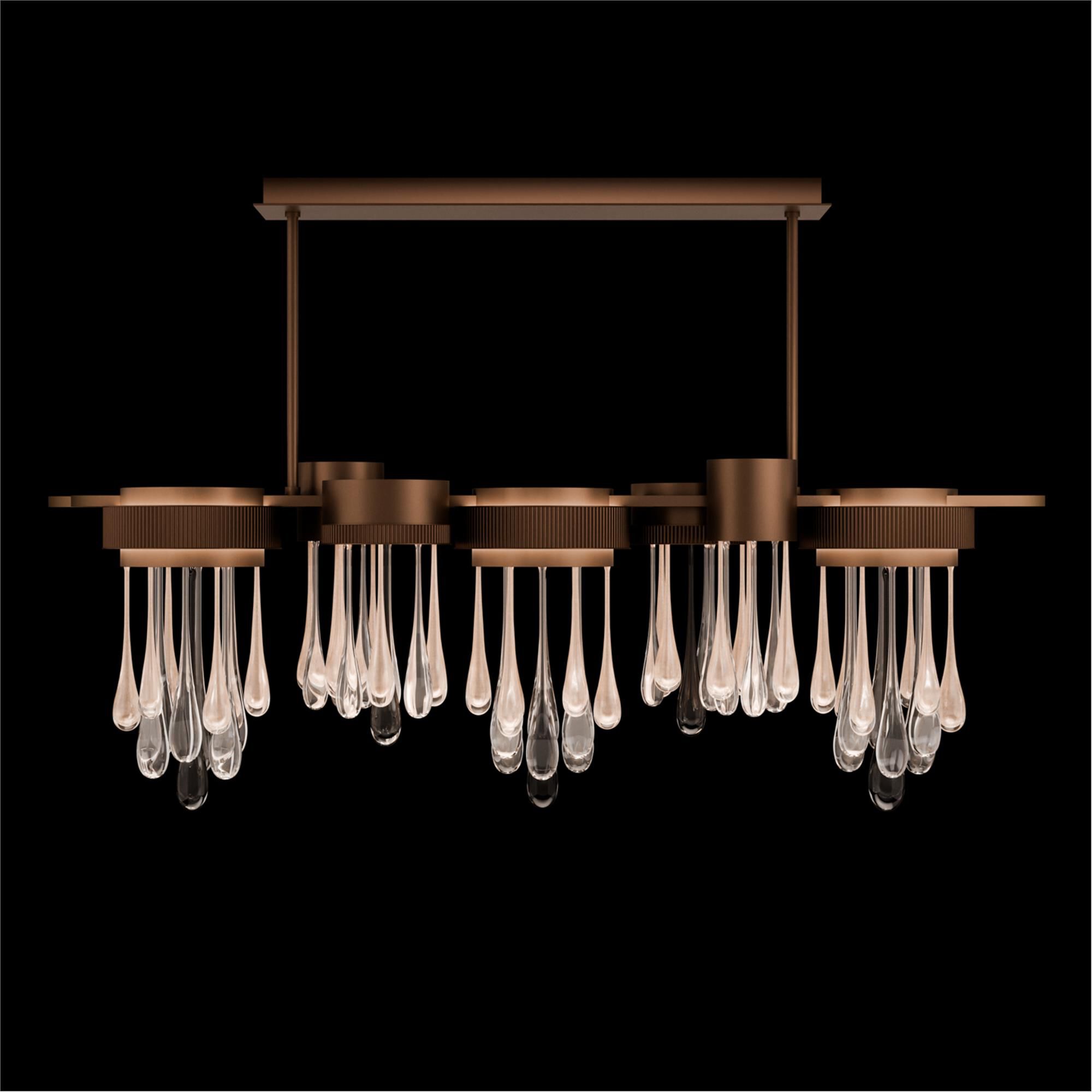 Rain 56 Inch Linear Suspension Light by Fine Art Handcrafted Lighting