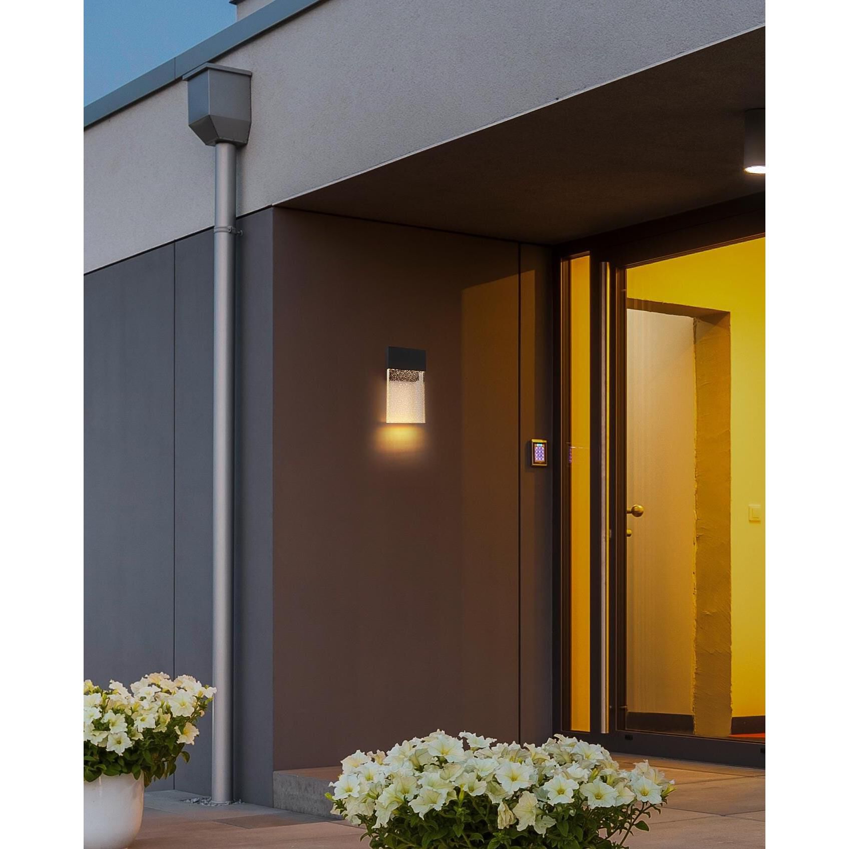 Shown in Black finish and Clear glass