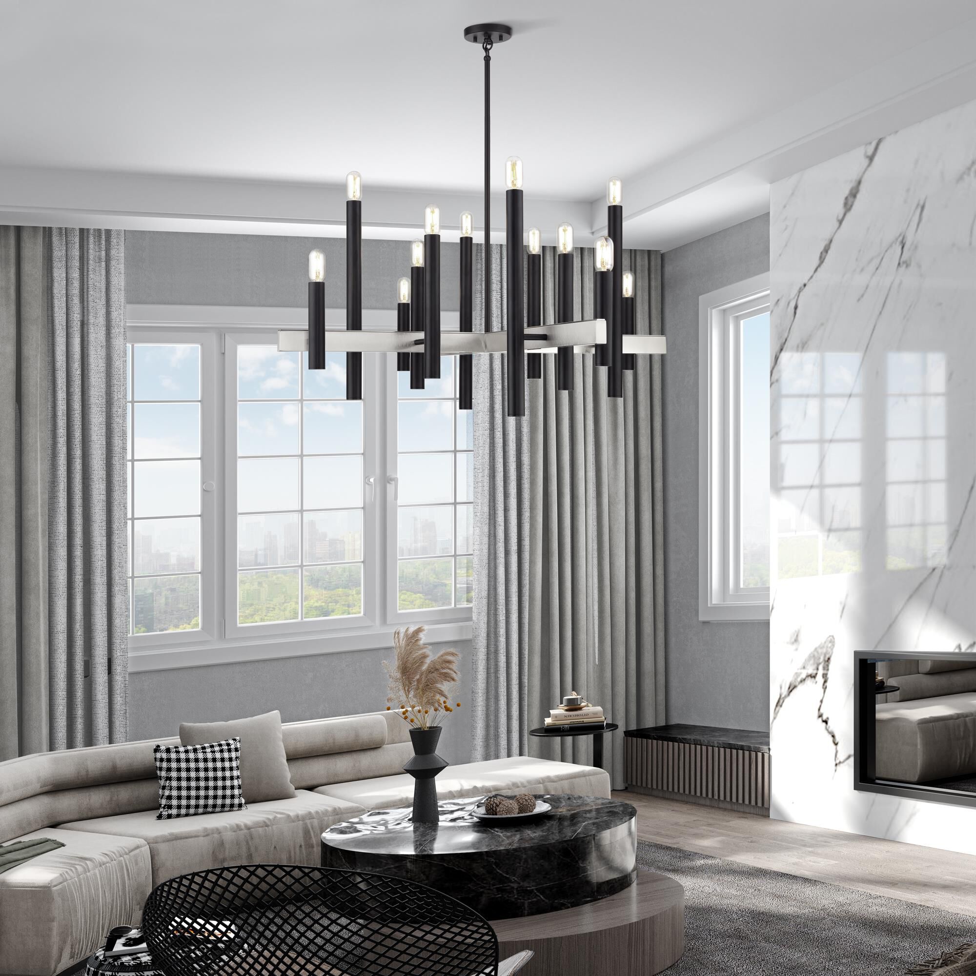 Helsinki 44 Inch Chandelier by Livex Lighting
