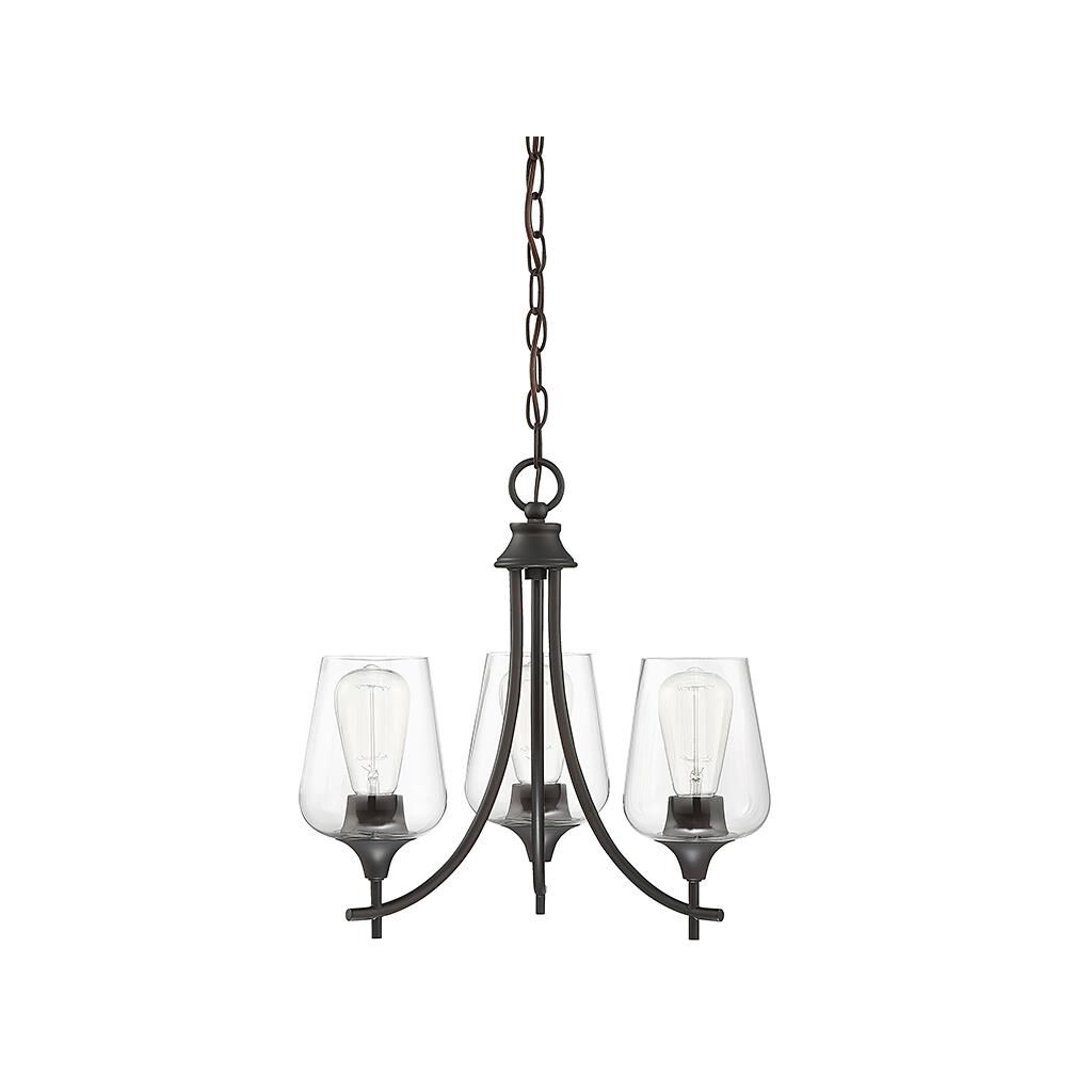Octave 18 Inch 3 Light Mini Chandelier by Savoy House