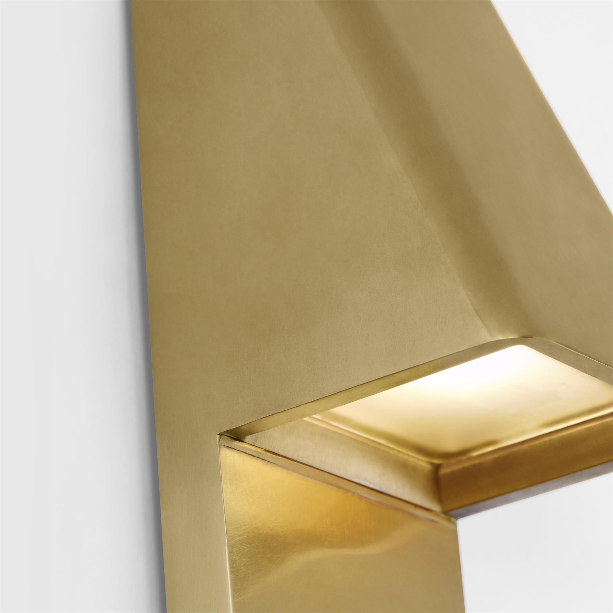 Shown in Hand-Rubbed Antique Brass finish and Brass shade