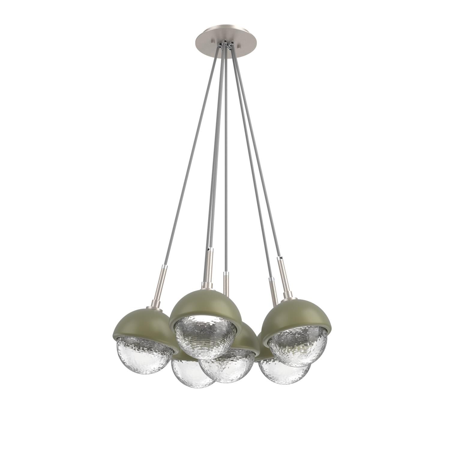 Levi Wilson Cabochon 19 Inch Multi Pendant Light by Hammerton Studio