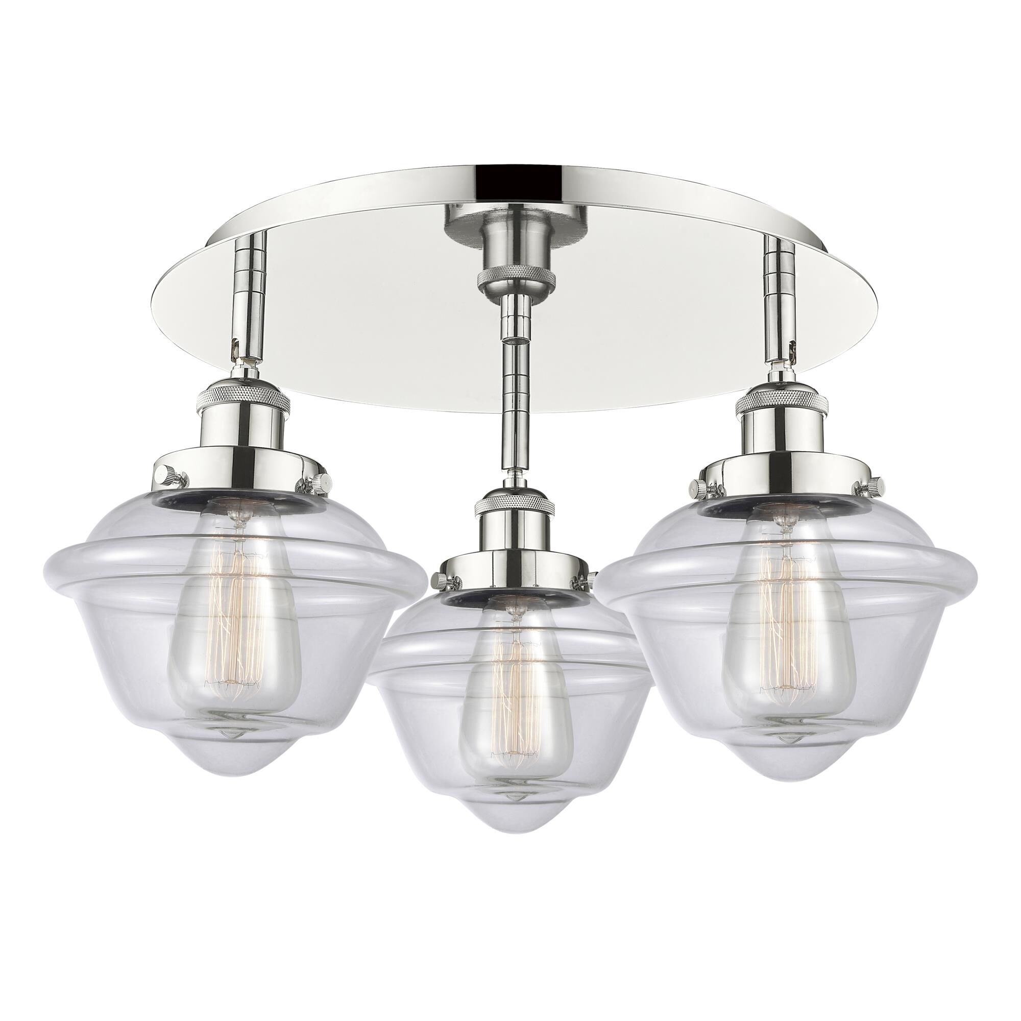Bruno Marashlian Oxford 18 Inch 3 Light Flush Mount by Innovations Lighting