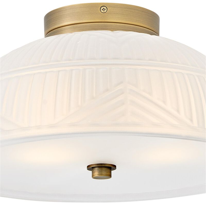 Lisa McDennon Devon 13 Inch 2 Light LED Semi Flush Mount by Hinkley Lighting