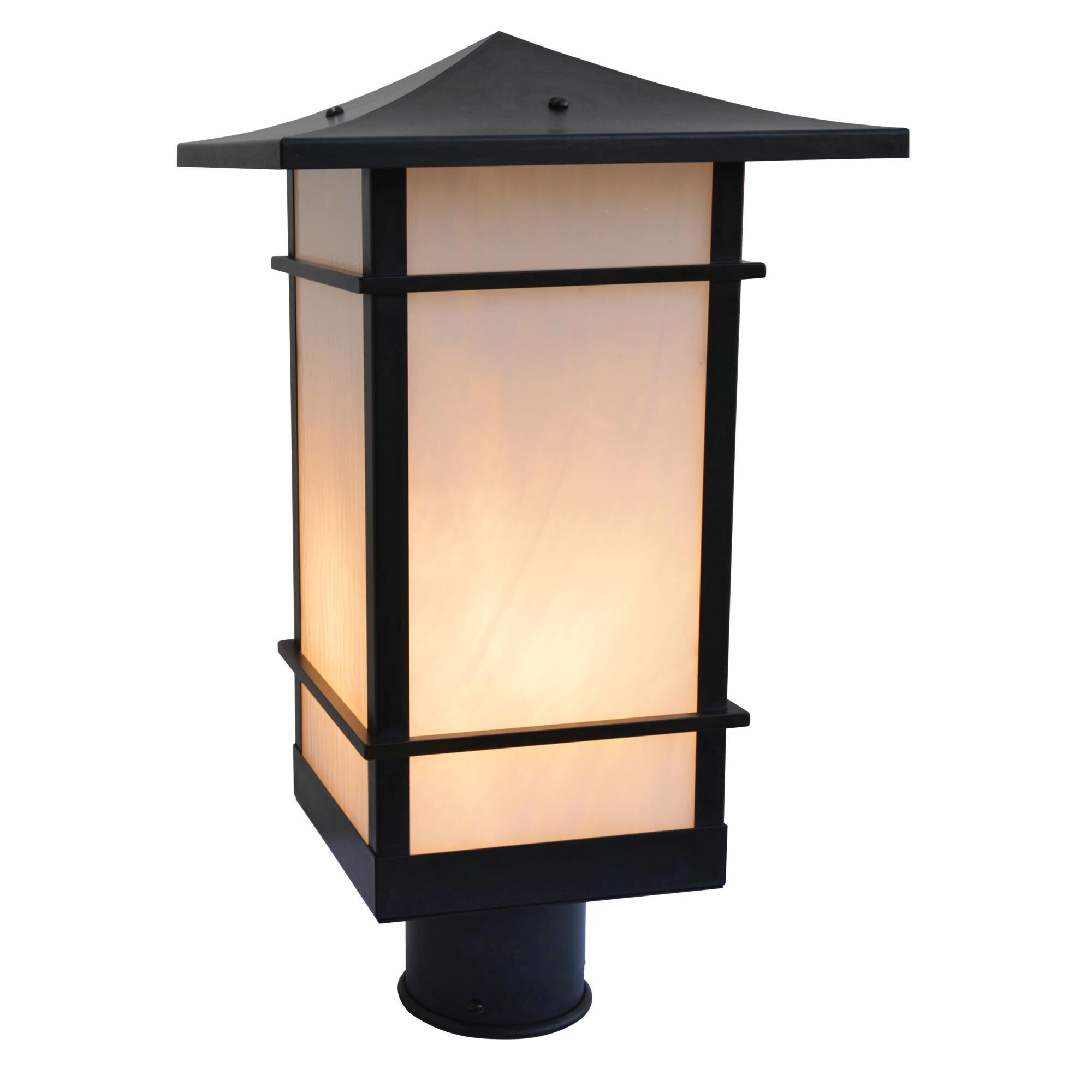 Arroyo Craftsman Katsura 13 Inch Tall Outdoor Post Lamp