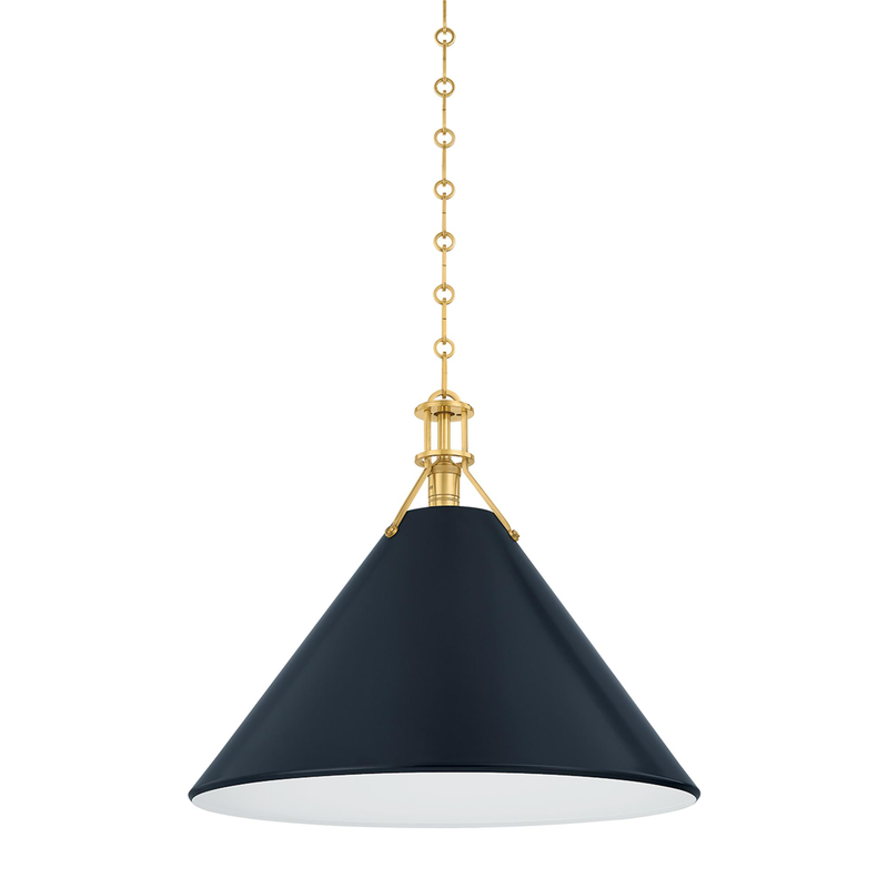Mark D. Sikes Painted No. 2 Medium Pendant Light by Hudson Valley Lighting