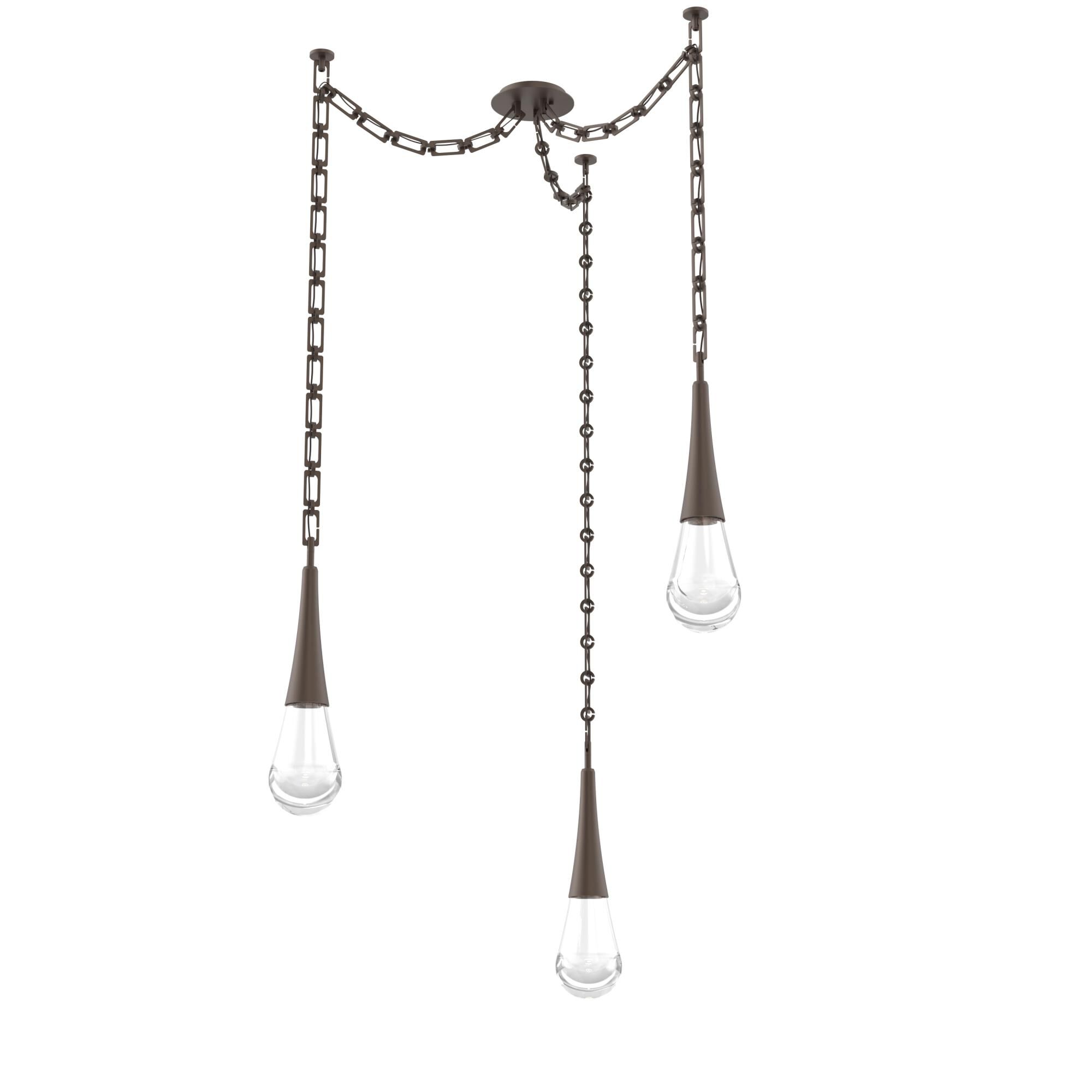 Levi Wilson Raindrop 14 Inch Multi Pendant Light by Hammerton Studio