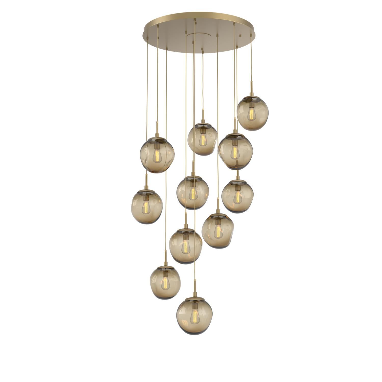 Levi Wilson Nebula 37 Inch 11 Light Multi Light Pendant by Hammerton Studio