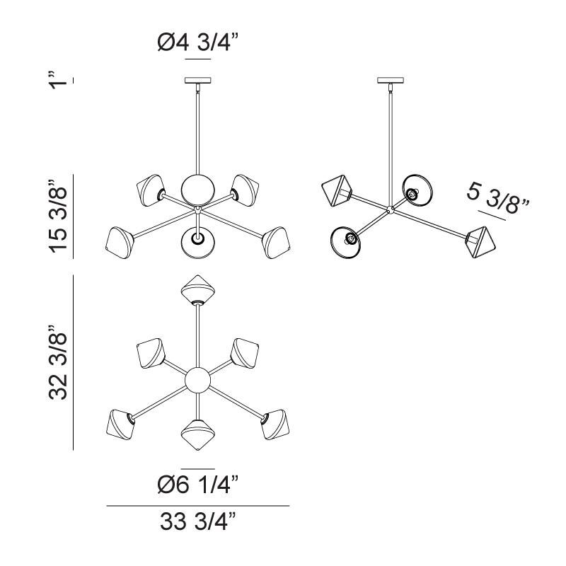 Novo 33 Inch Large Pendant by Matteo Lighting