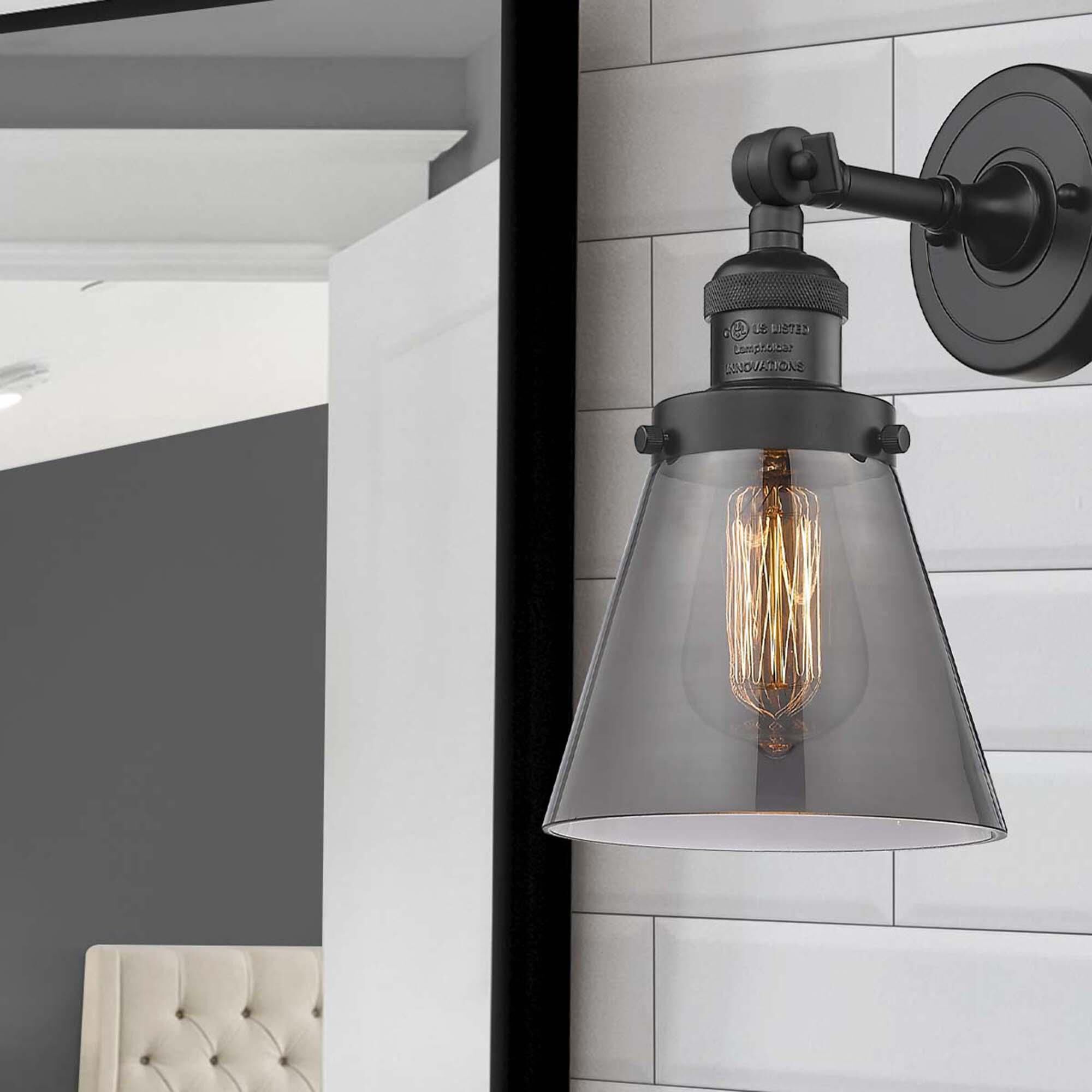 Shown in Matte Black finish and Smoked glass