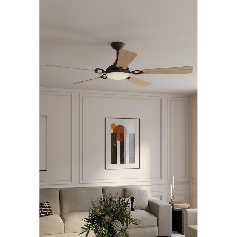 Cadena 65 Inch Ceiling Fan with Light Kit by Minka Aire